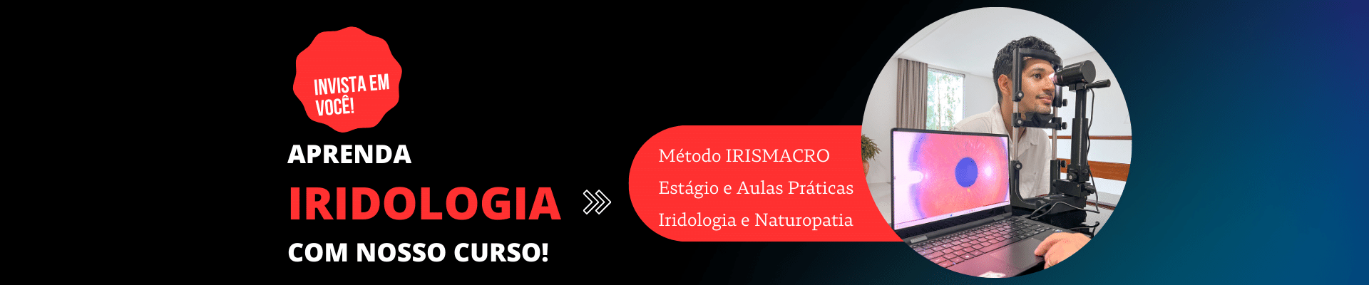 curso e equipamento iridologia