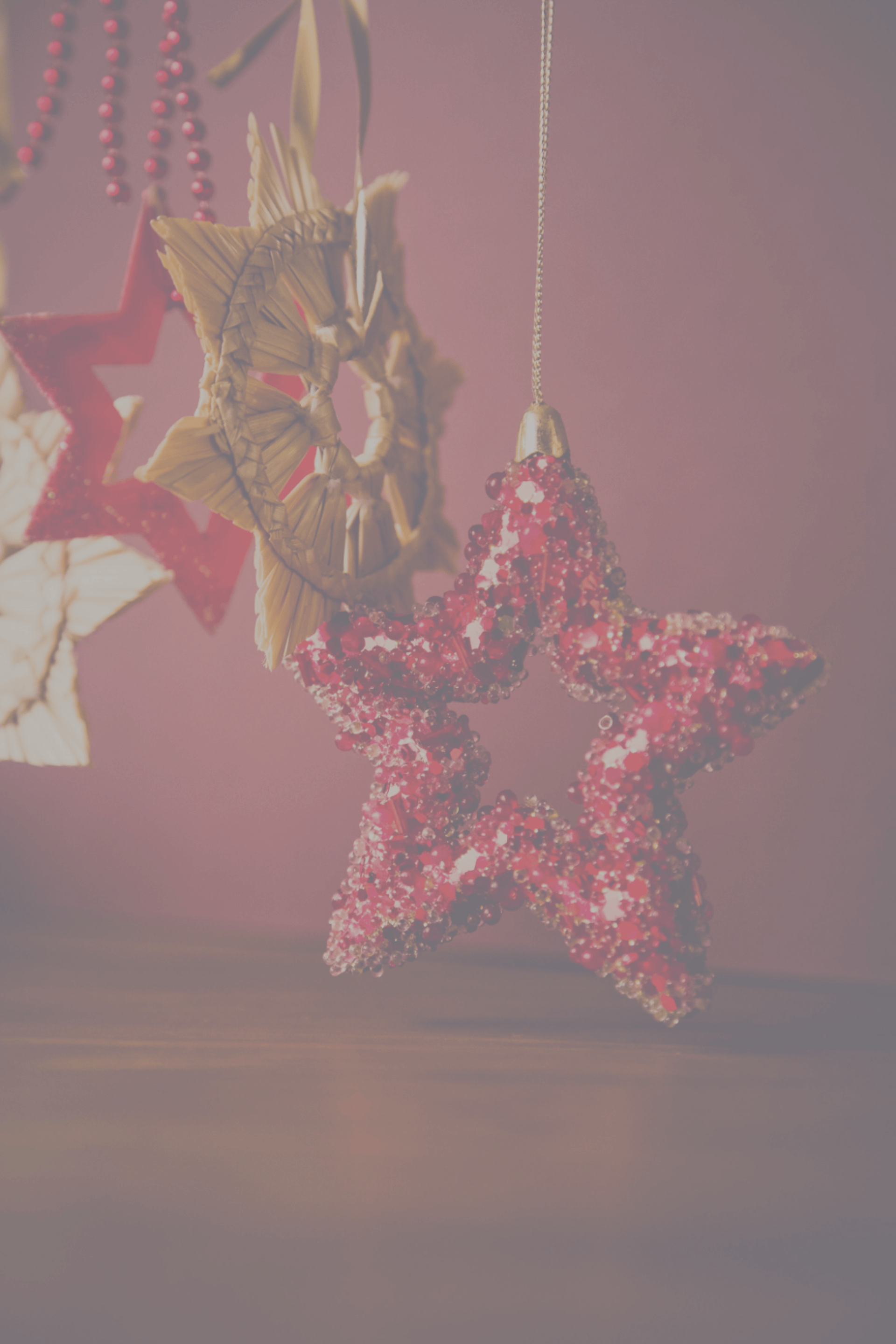 red and white star with red background