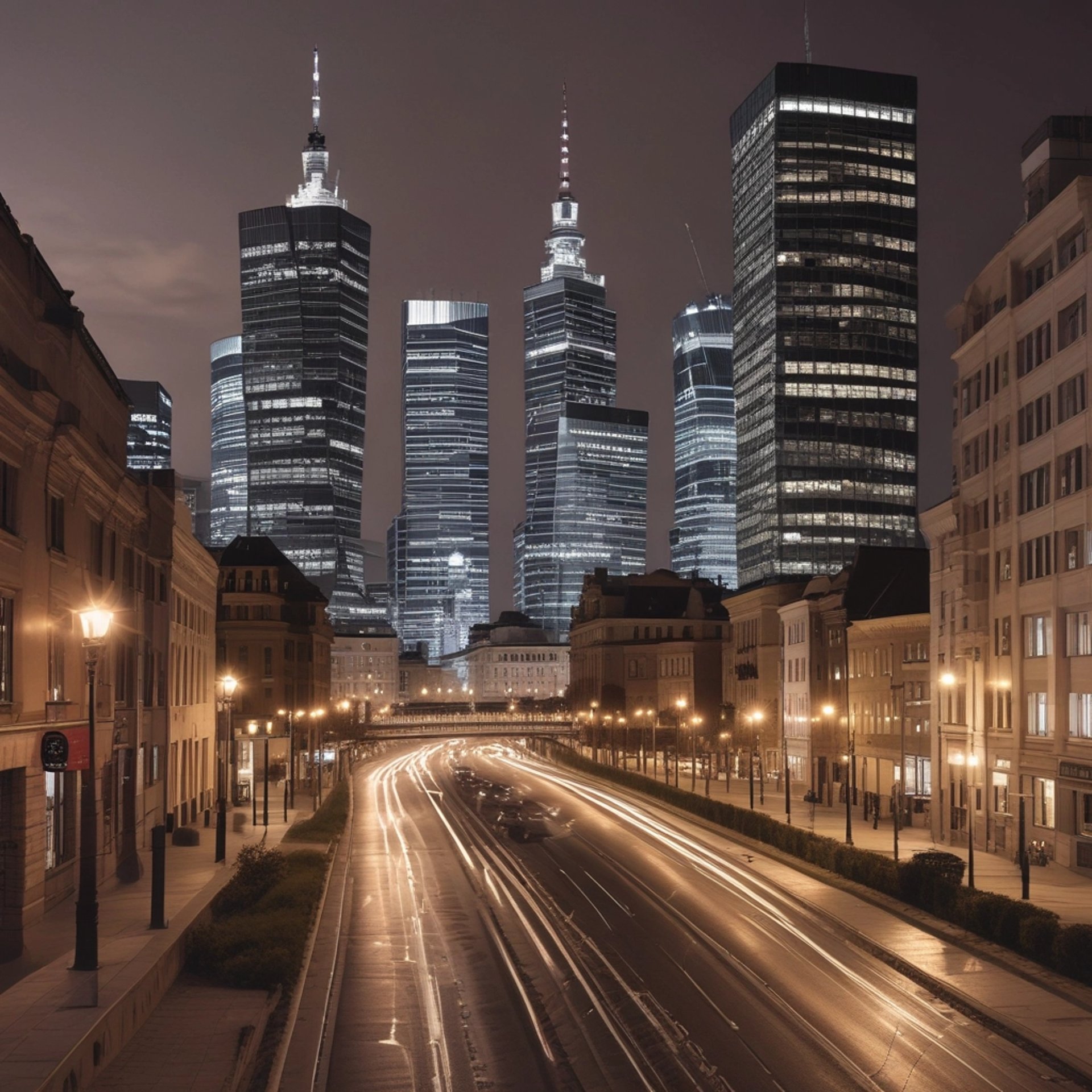 an abstract photo of a curved building with a blue sky in the background