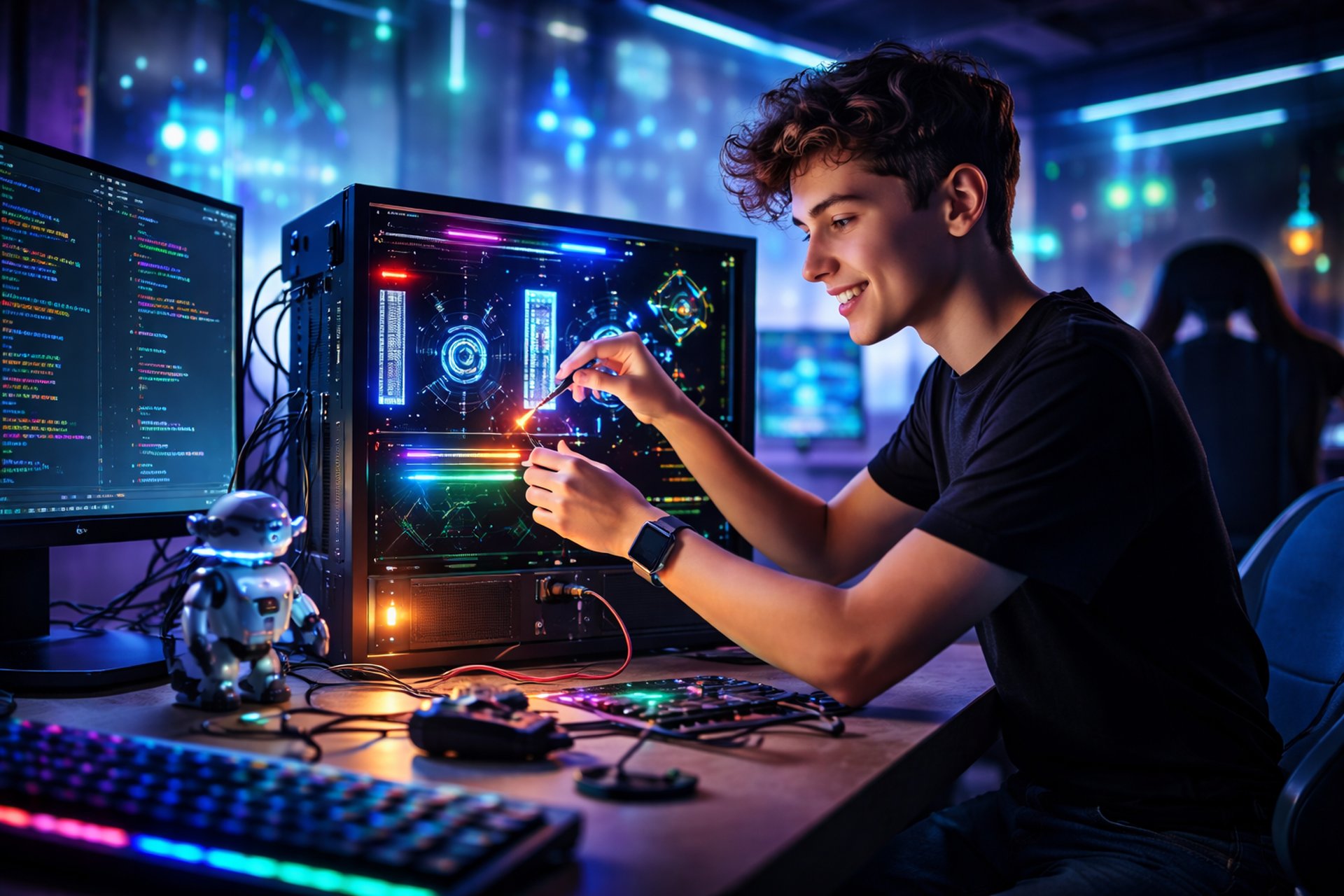black and brown leather padded tub sofa