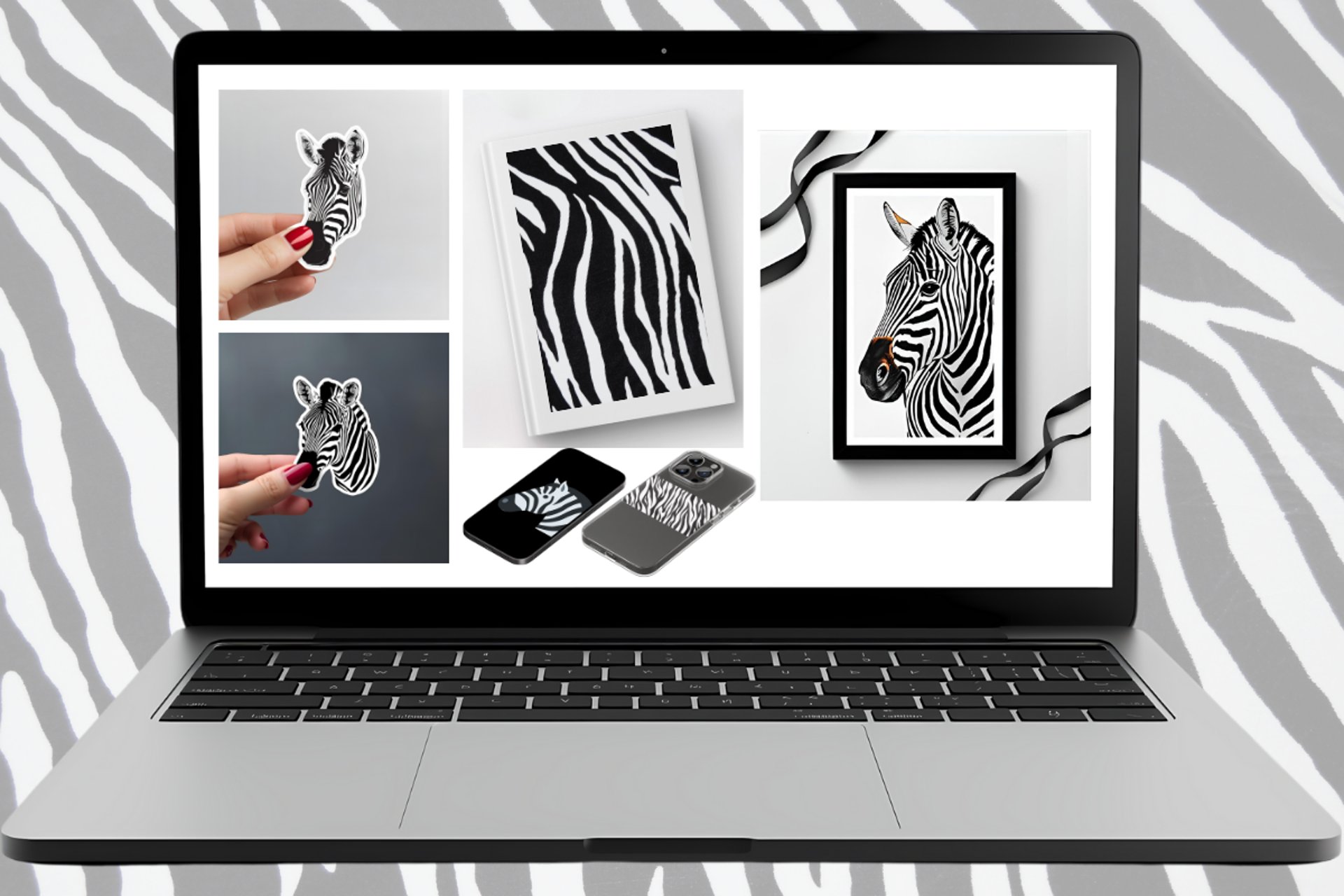 black and white bed linen