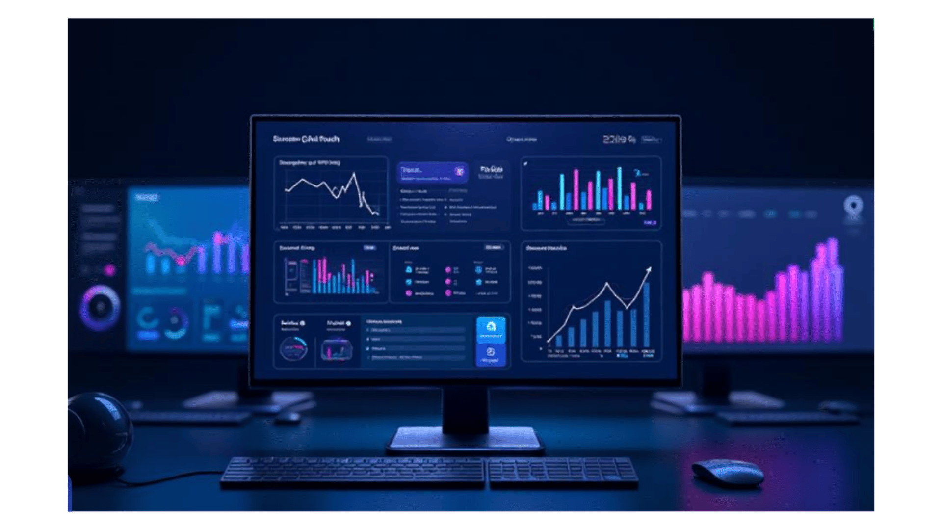 gray computer monitor