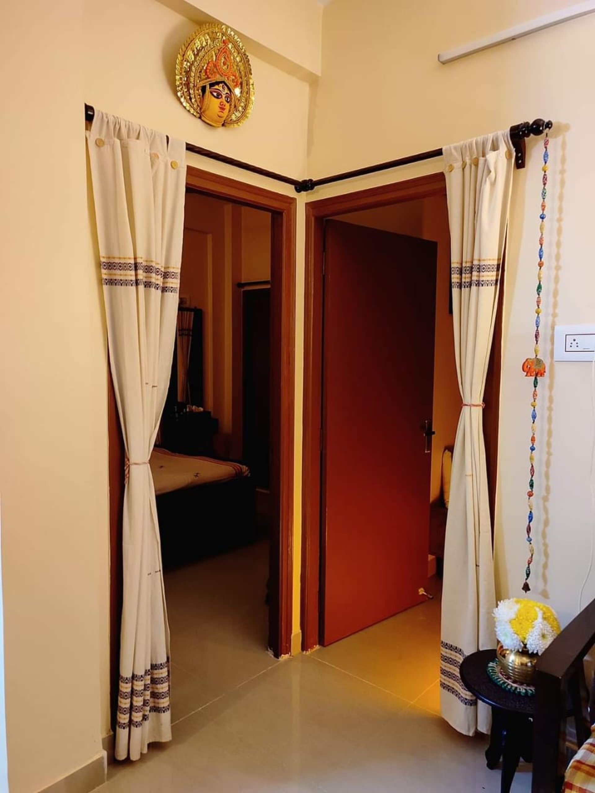 woman holding dried flower