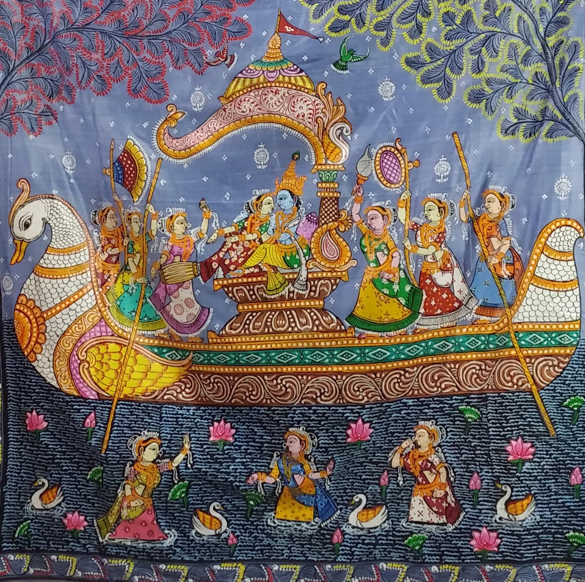 woman holding dried flower