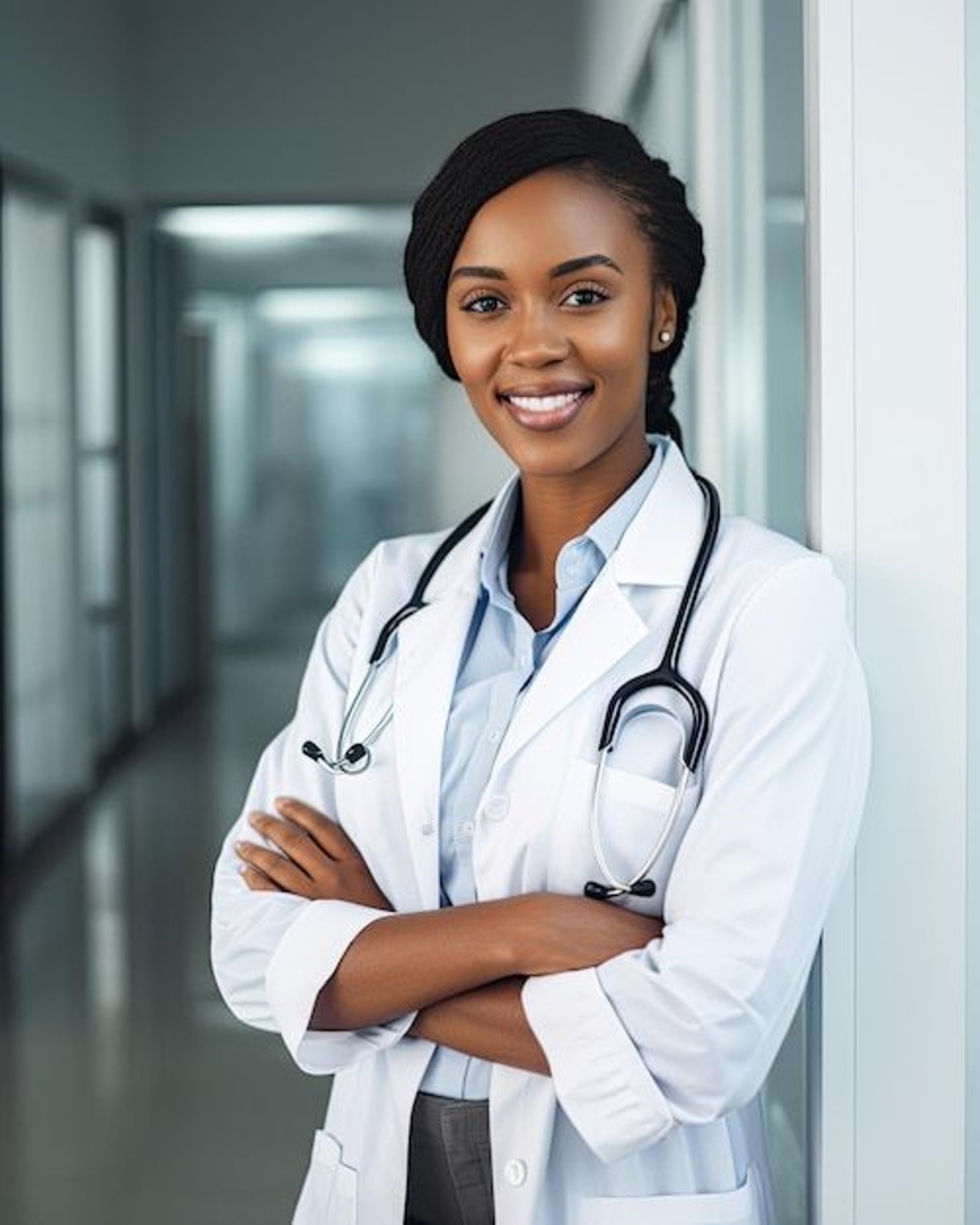 doctor sitting at the table in front of girl