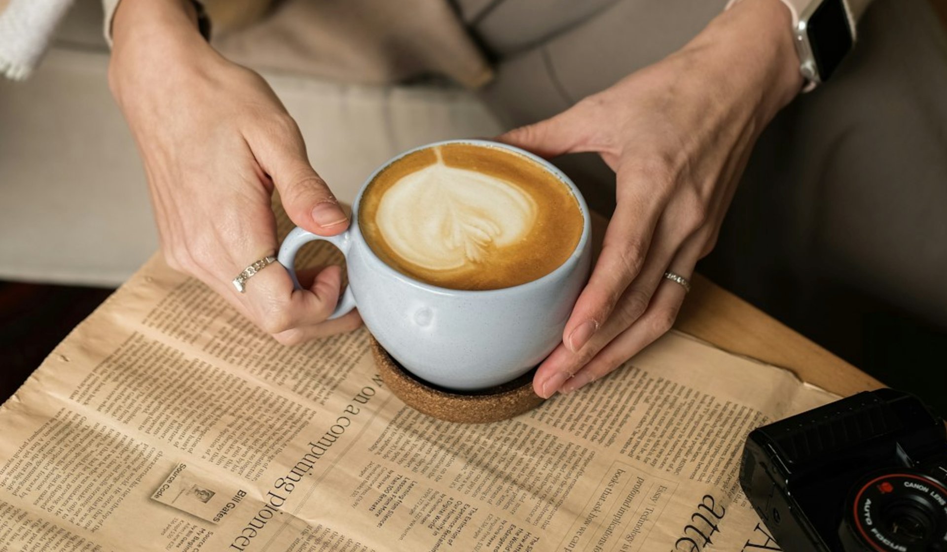 a cup of coffee sitting on top of a saucer