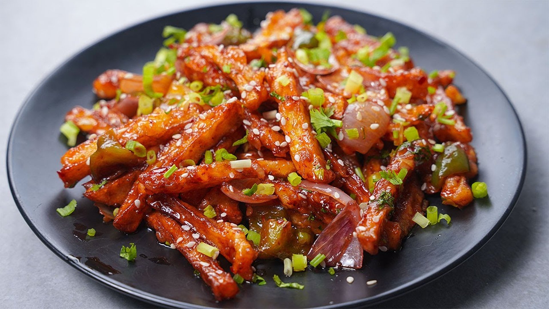 a plate of food