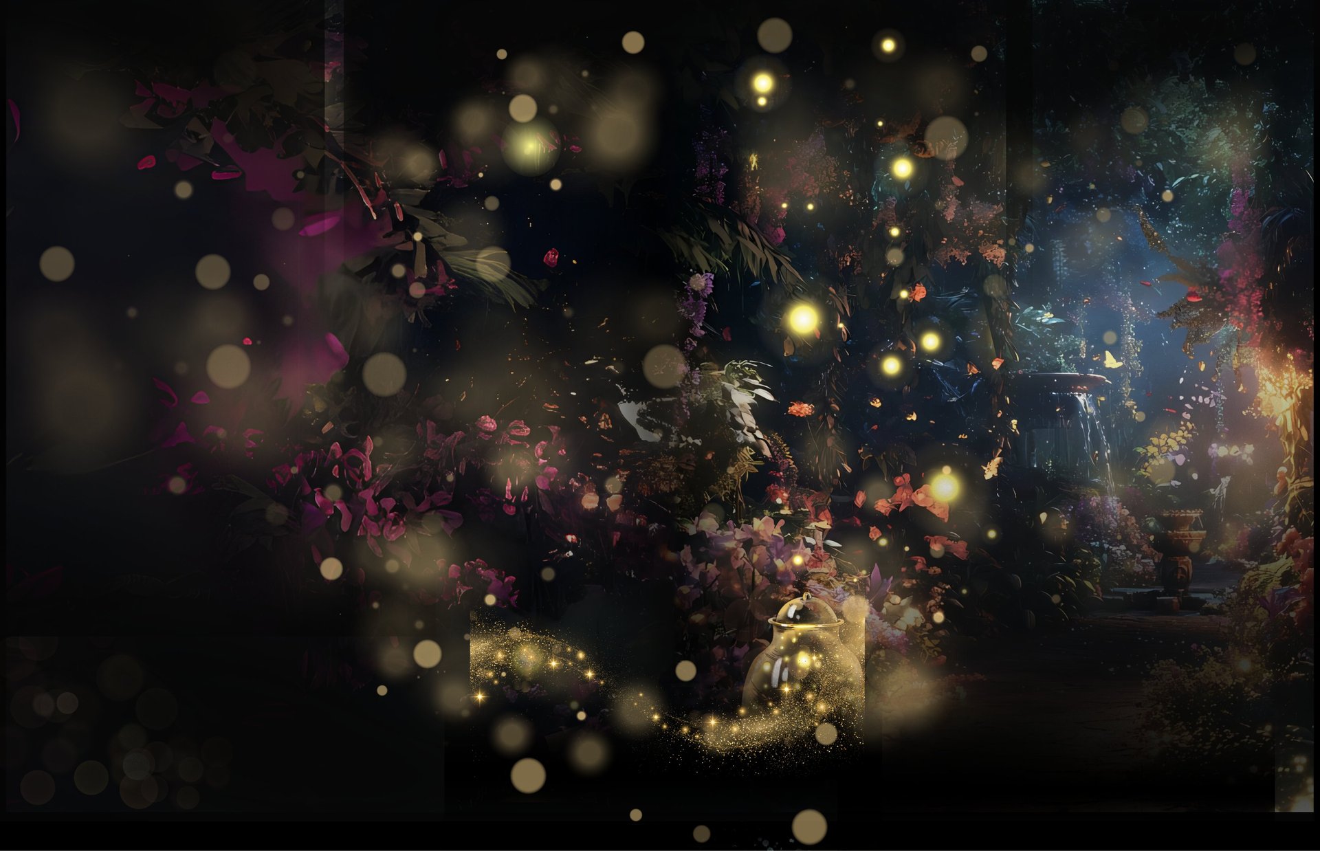 yellow heart shaped on black background