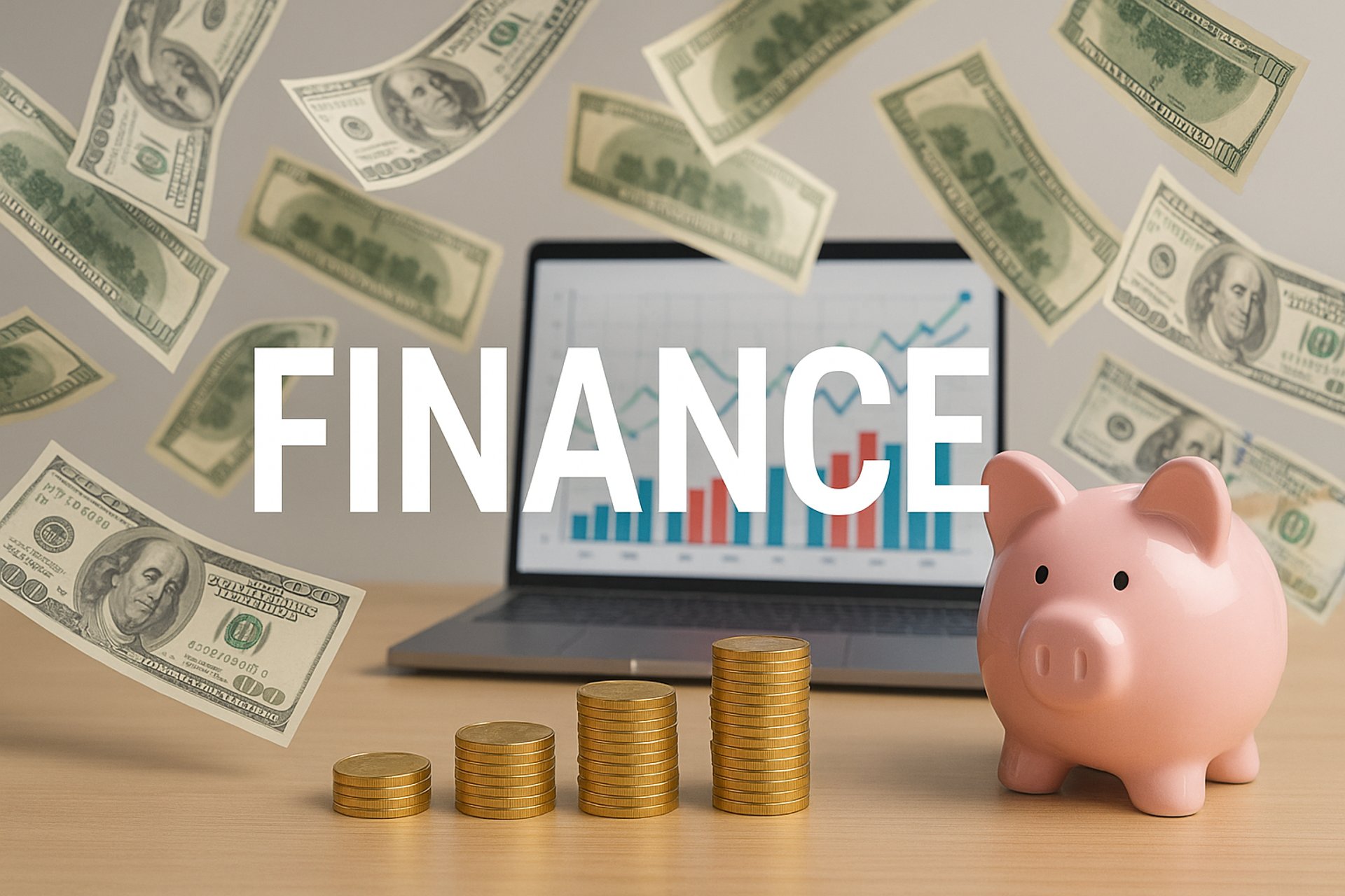 Image for Finance category showing hands holding coins and plants symbolizing financial growth