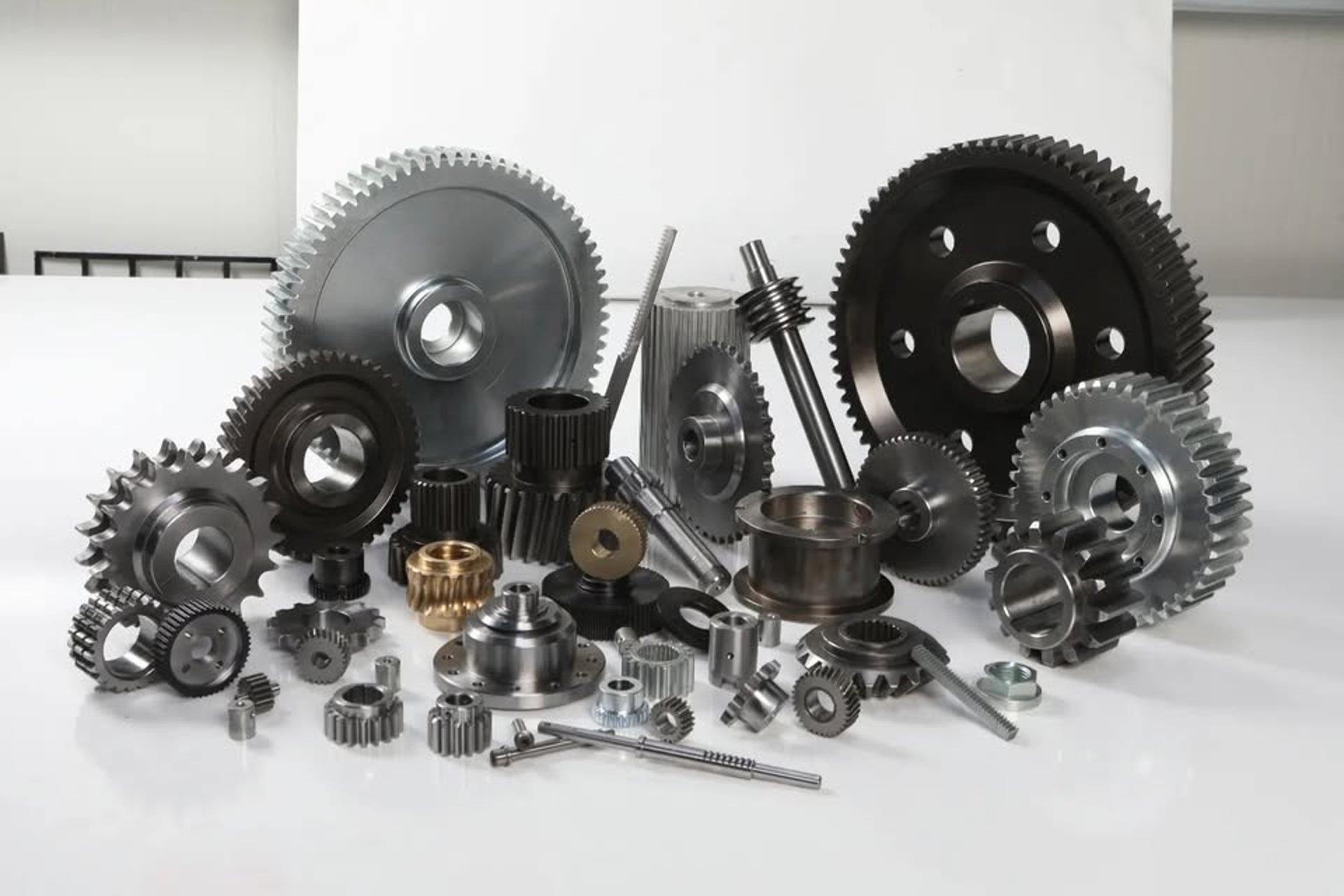 an abstract photo of a curved building with a blue sky in the background