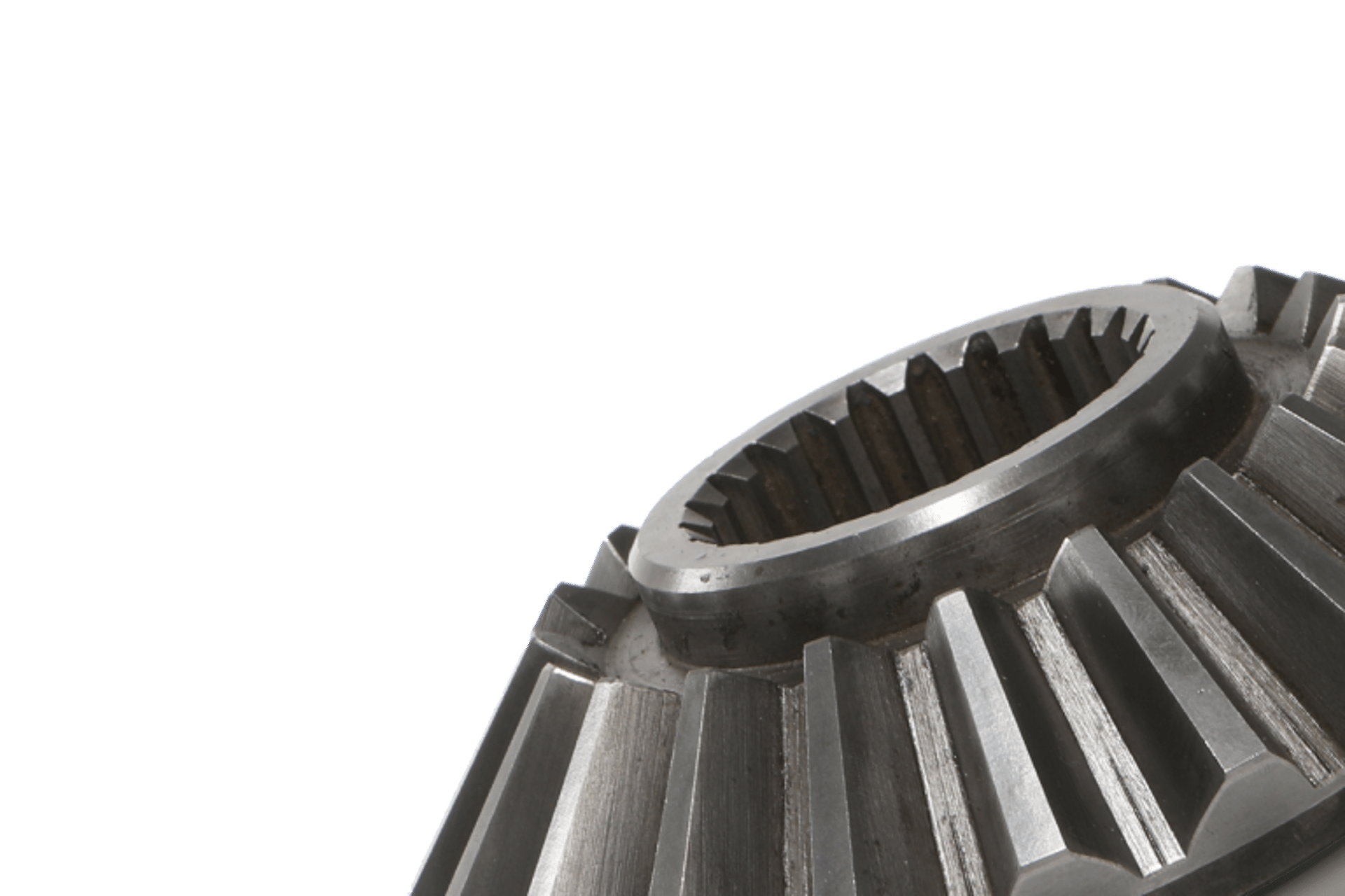 an abstract photo of a curved building with a blue sky in the background