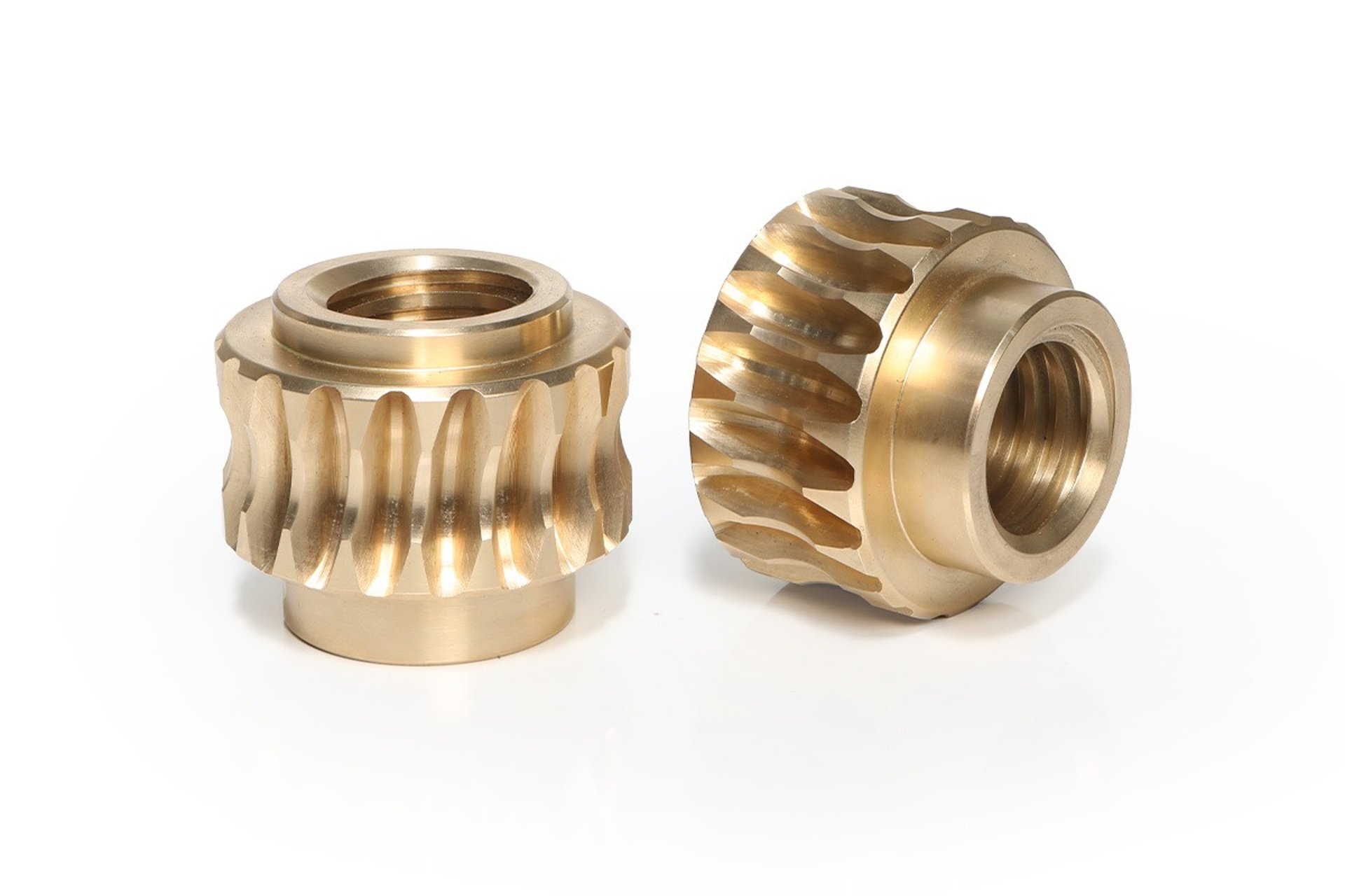 an abstract photo of a curved building with a blue sky in the background