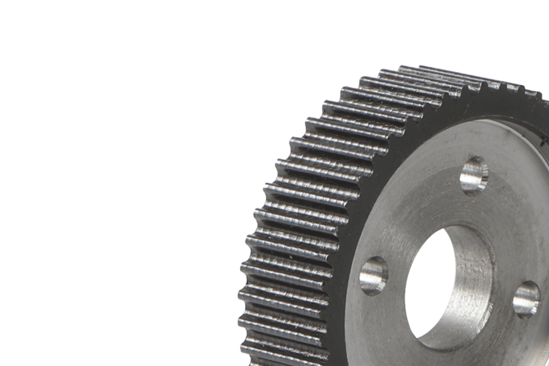 an abstract photo of a curved building with a blue sky in the background