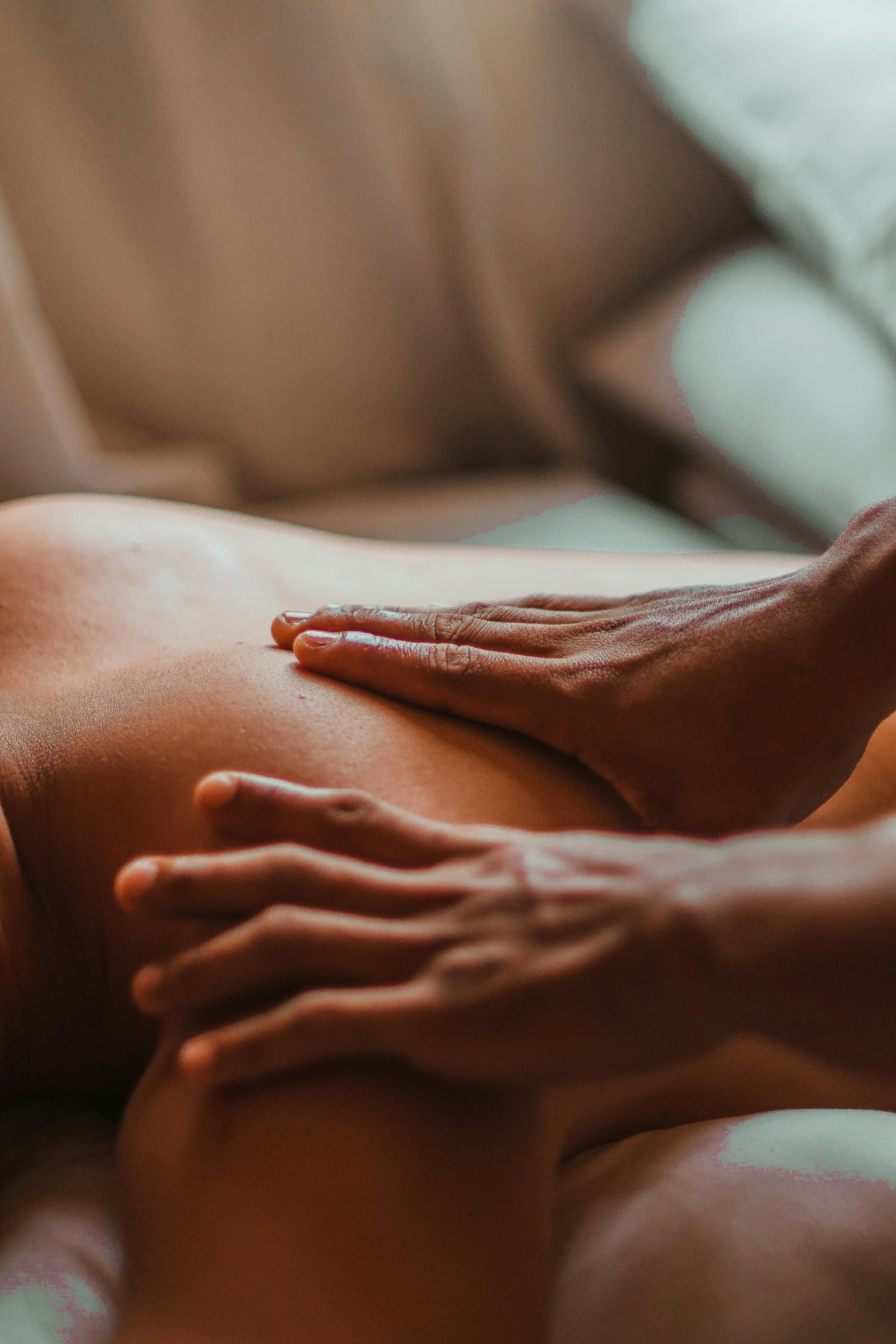 woman lying with prone position