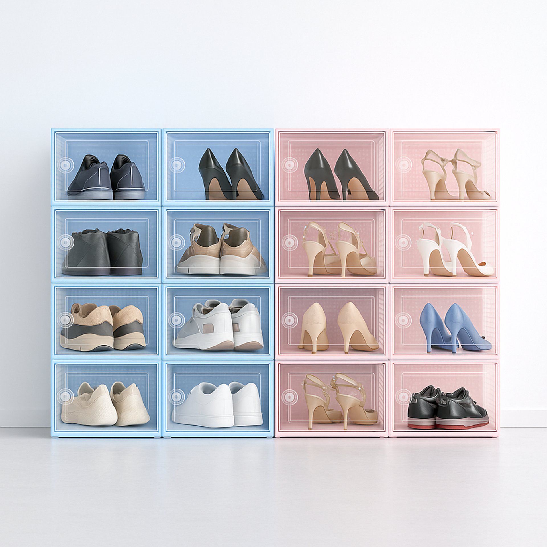 a room filled with white wicker furniture and a flat screen tv