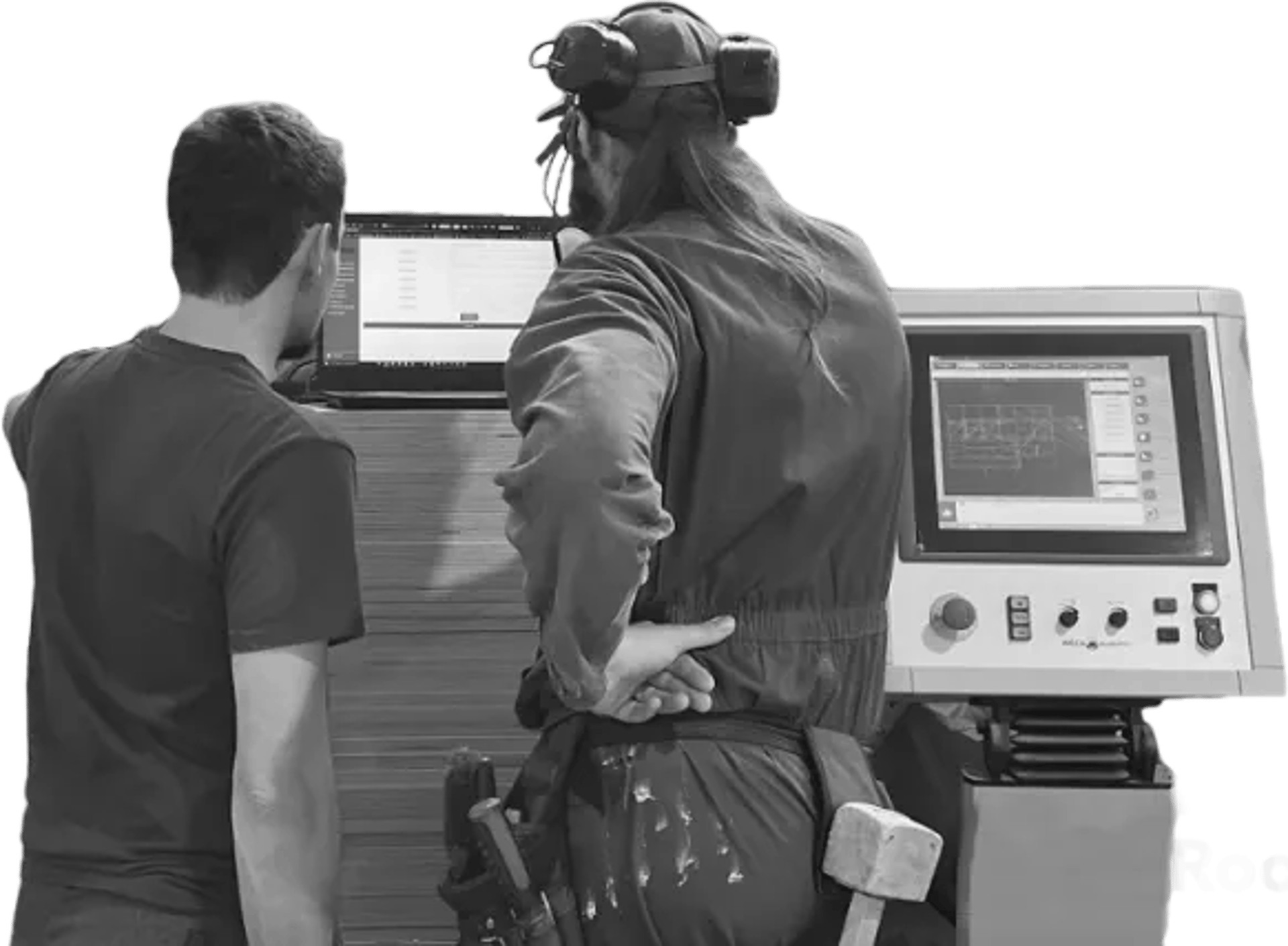 gray computer monitor