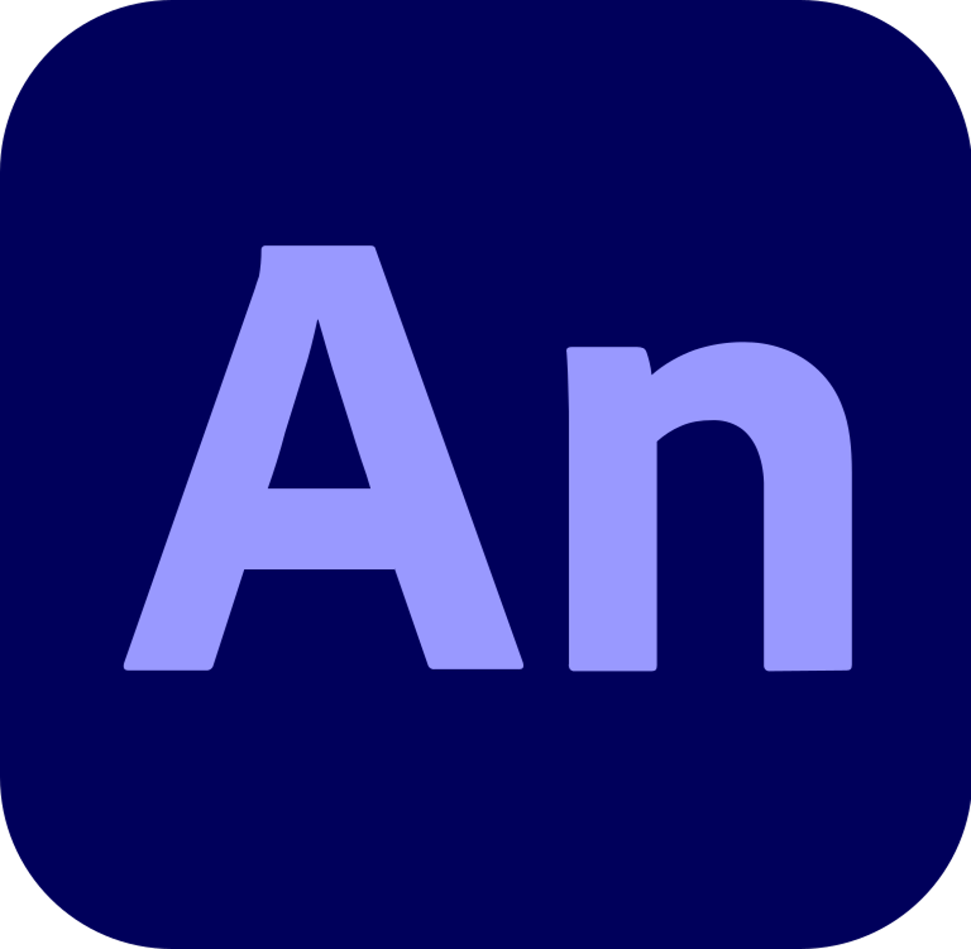 A purple square button with the word ae on it