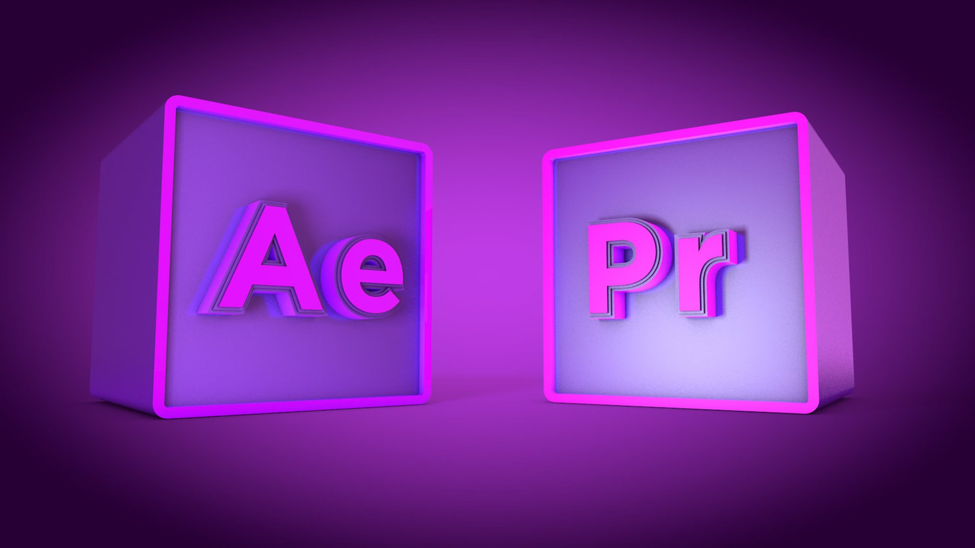A purple square with the word ae on it