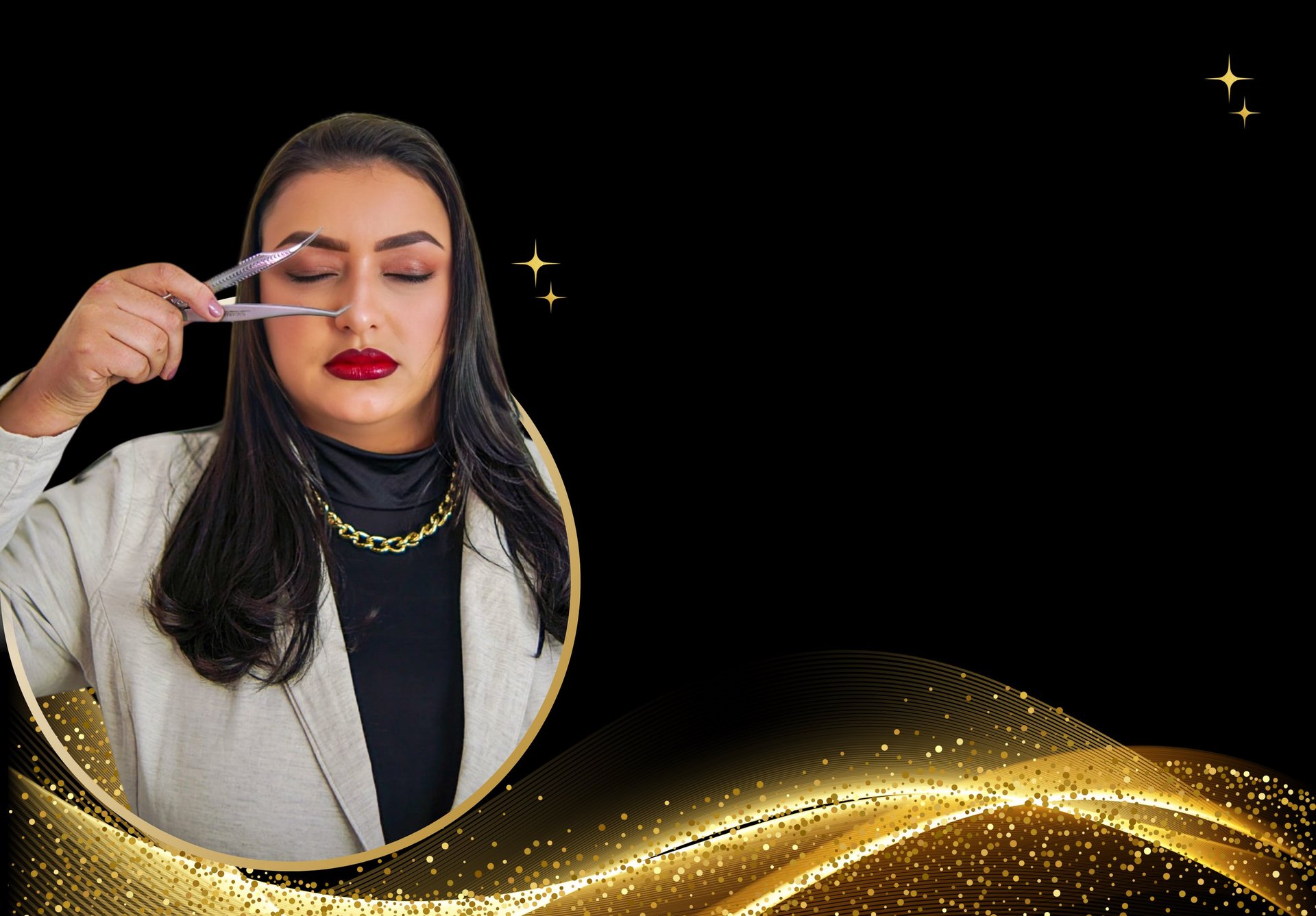 person holding black and silver scissors