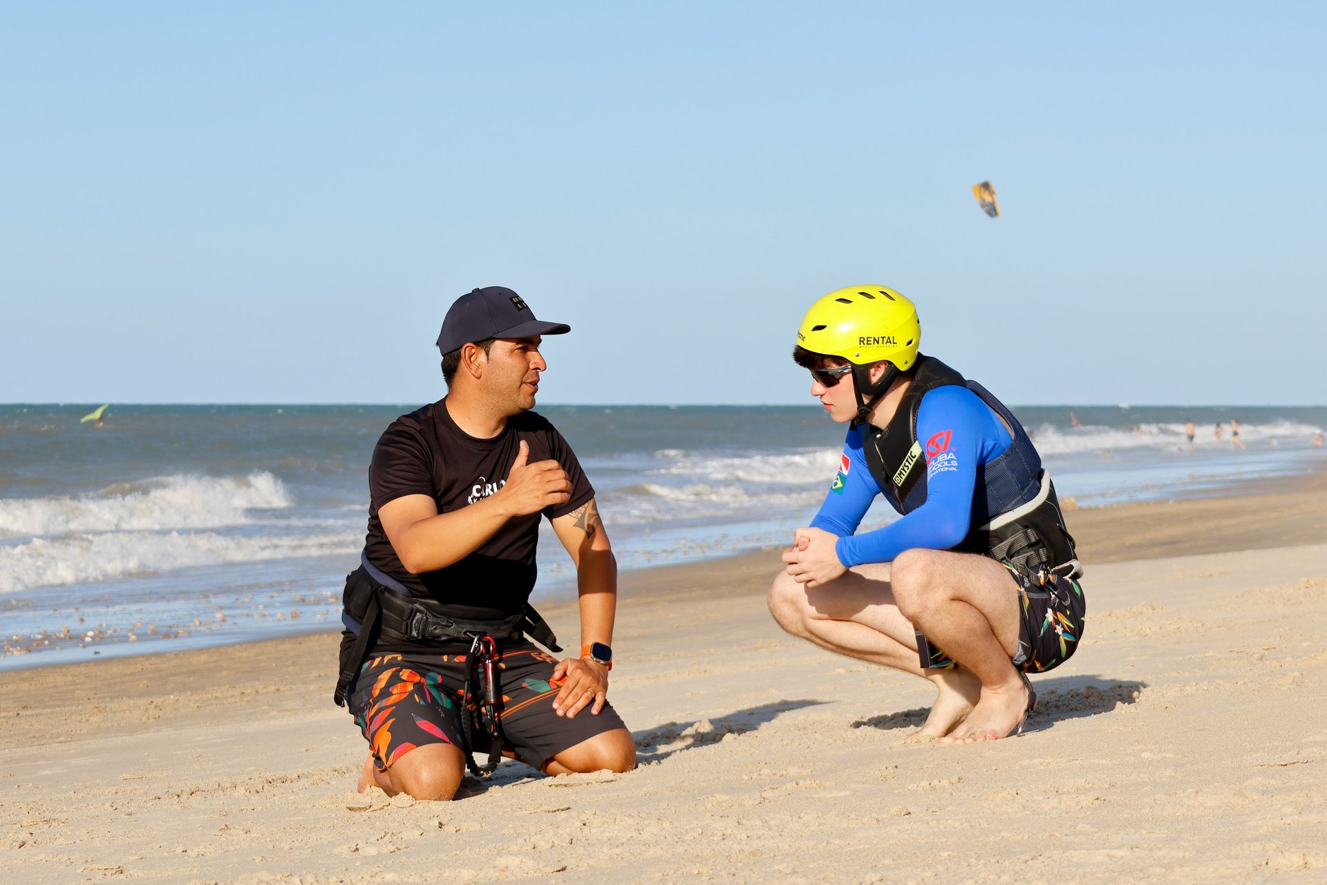 black blue and yellow textile