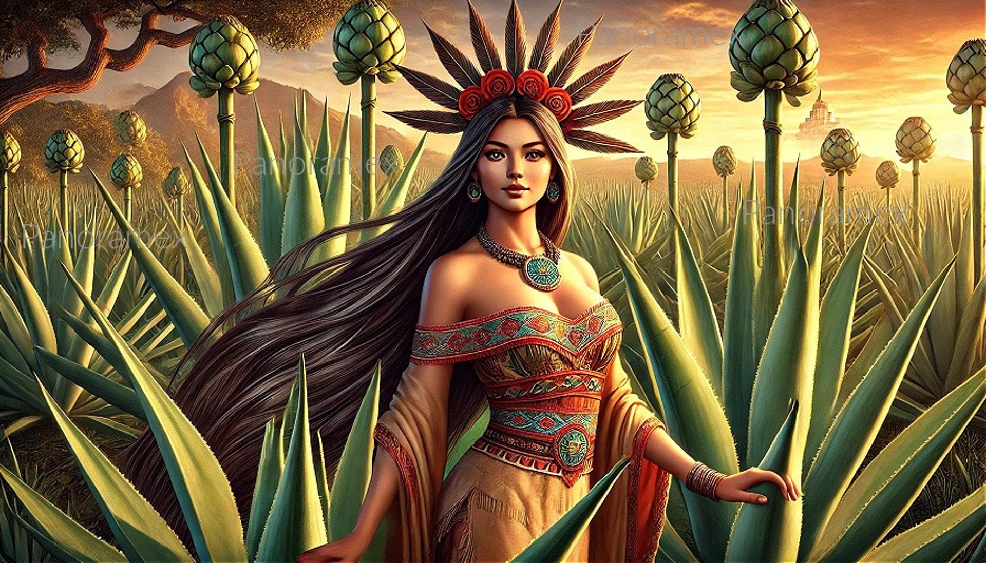 an abstract photo of a curved building with a blue sky in the background