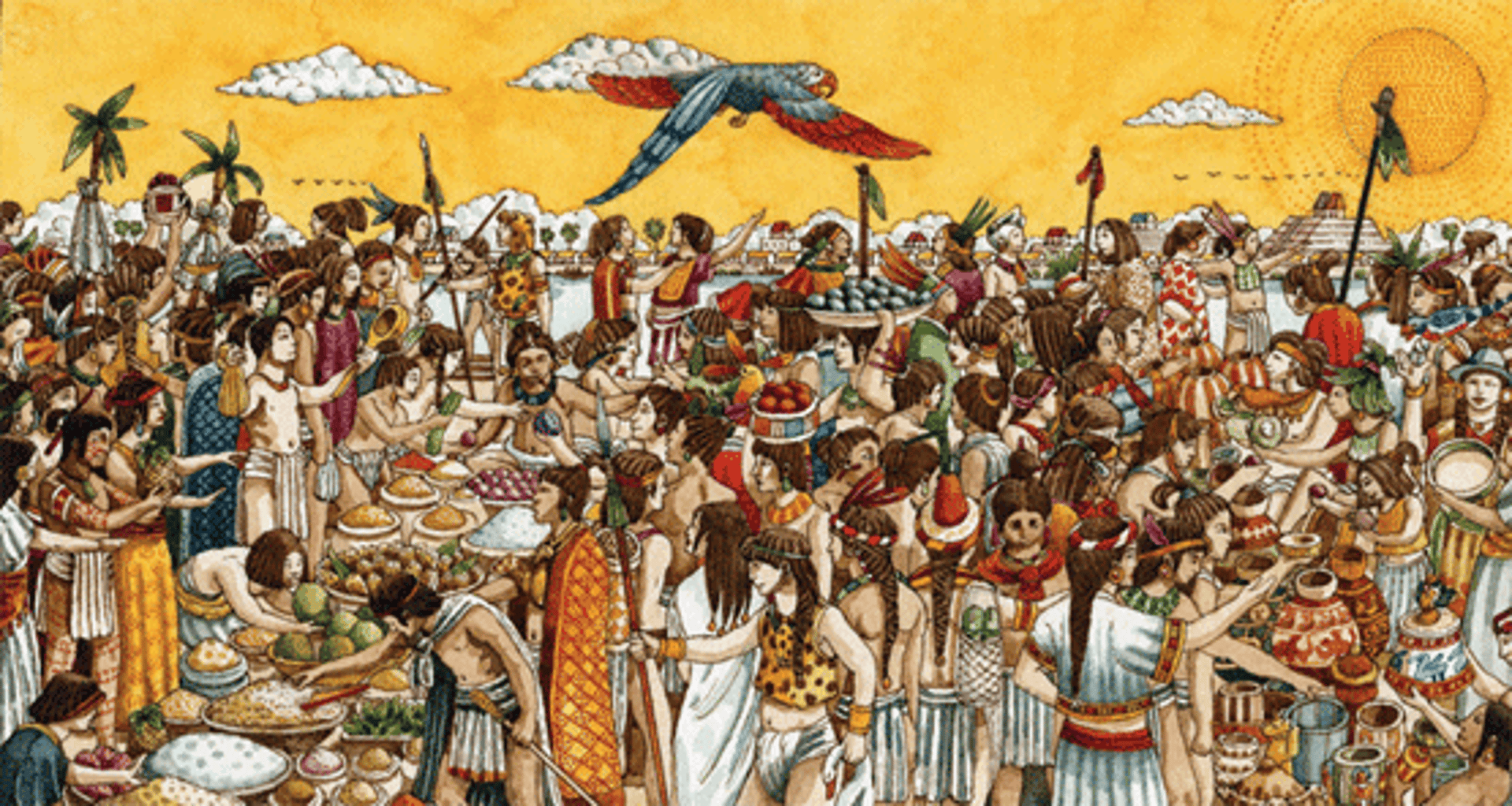 an abstract photo of a curved building with a blue sky in the background