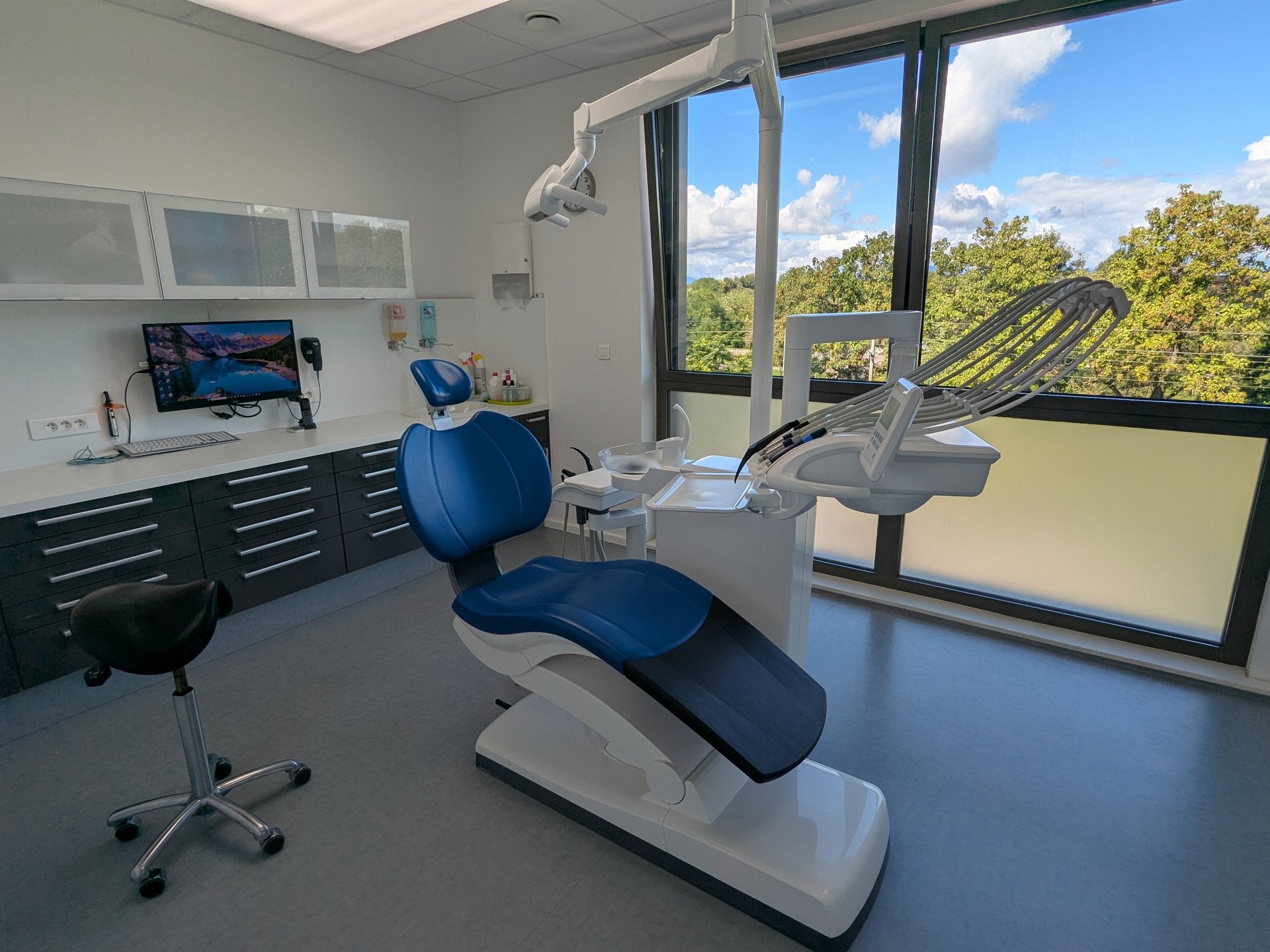 black blue and yellow textile