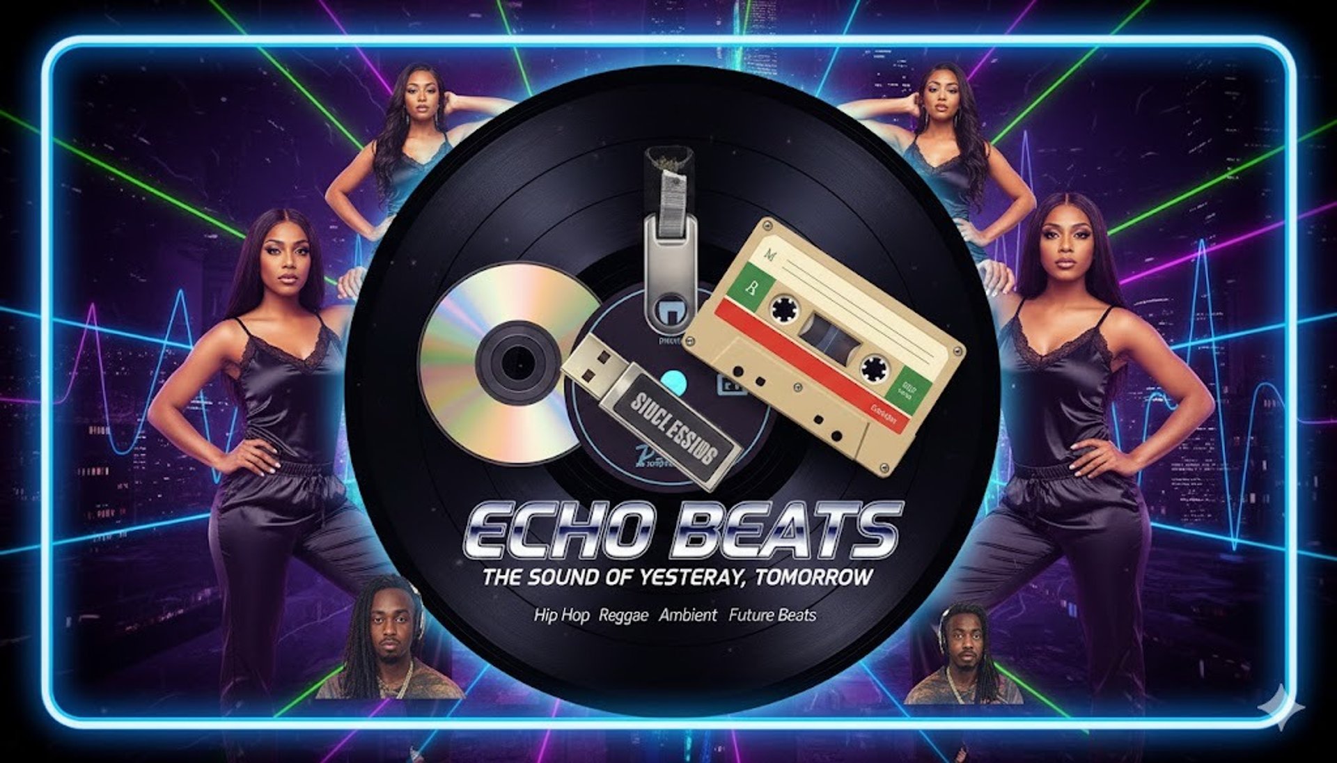 an abstract photo of a curved building with a blue sky in the background