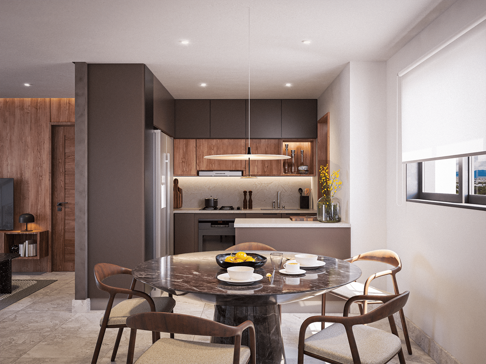 black and brown leather padded tub sofa