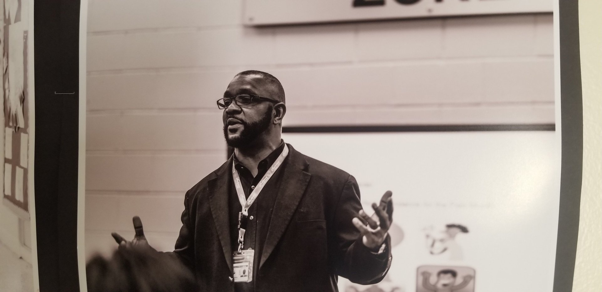 person wearing grey knit sweater