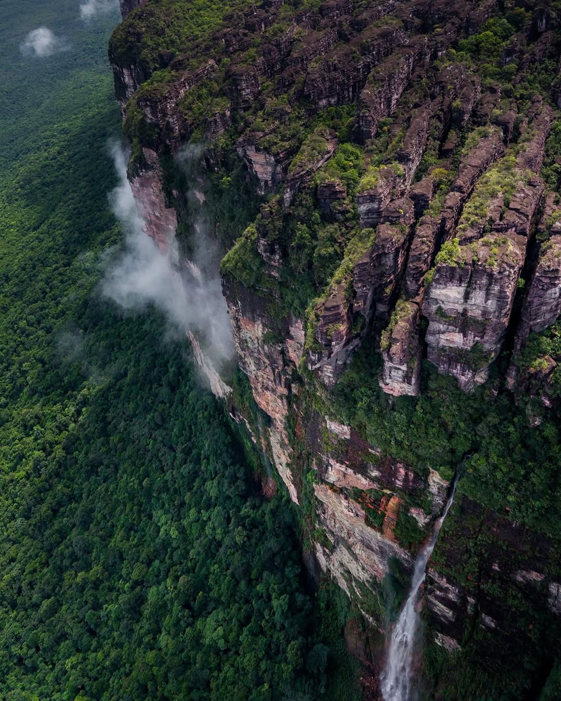 an abstract photo of a curved building with a blue sky in the background