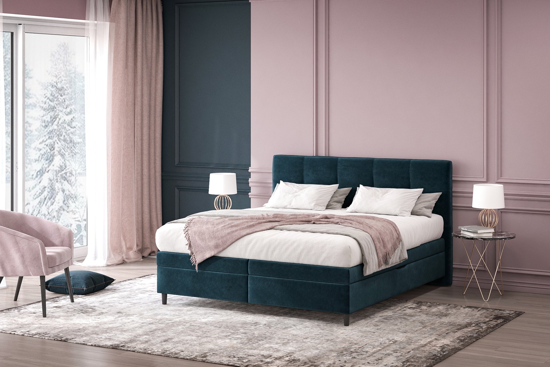 black and white bed linen