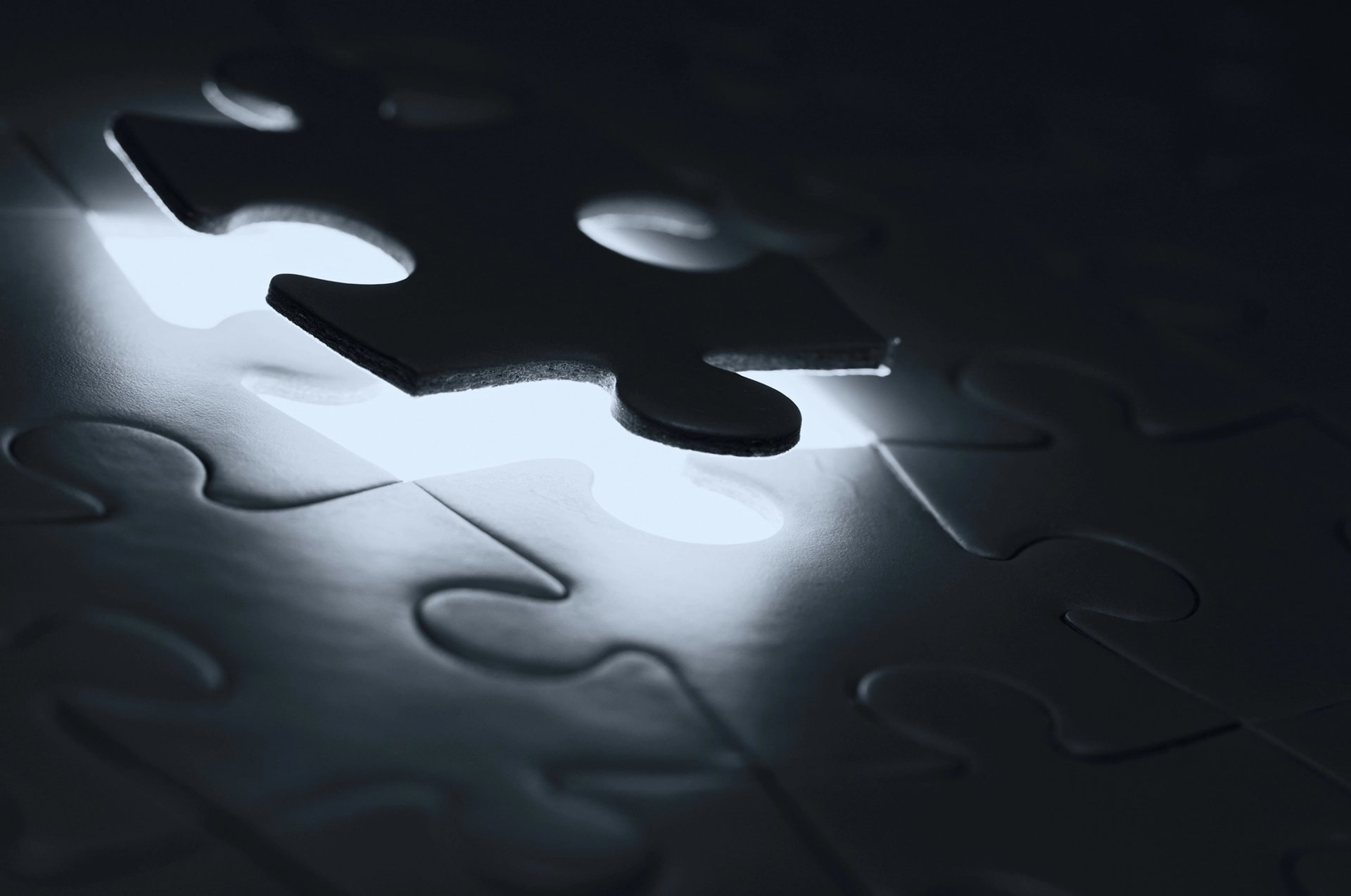 puzzle with light