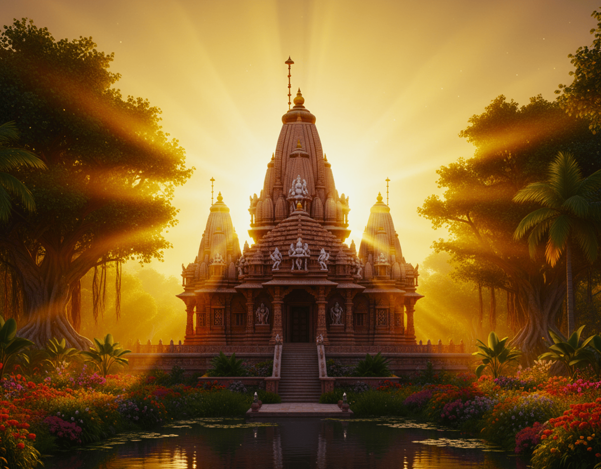 silhouette of statue during sunset