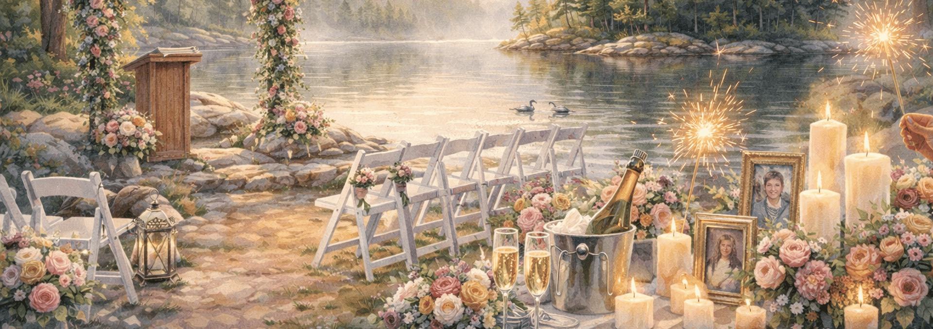 woman in white wedding gown standing on brown wooden canopy tent during daytime