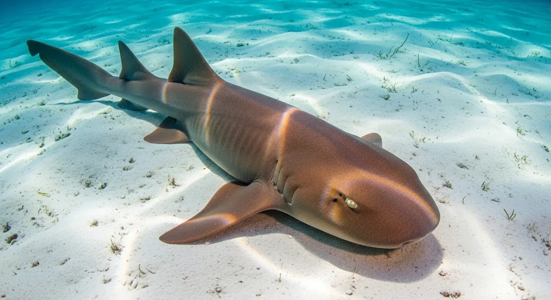 an abstract photo of a curved building with a blue sky in the background