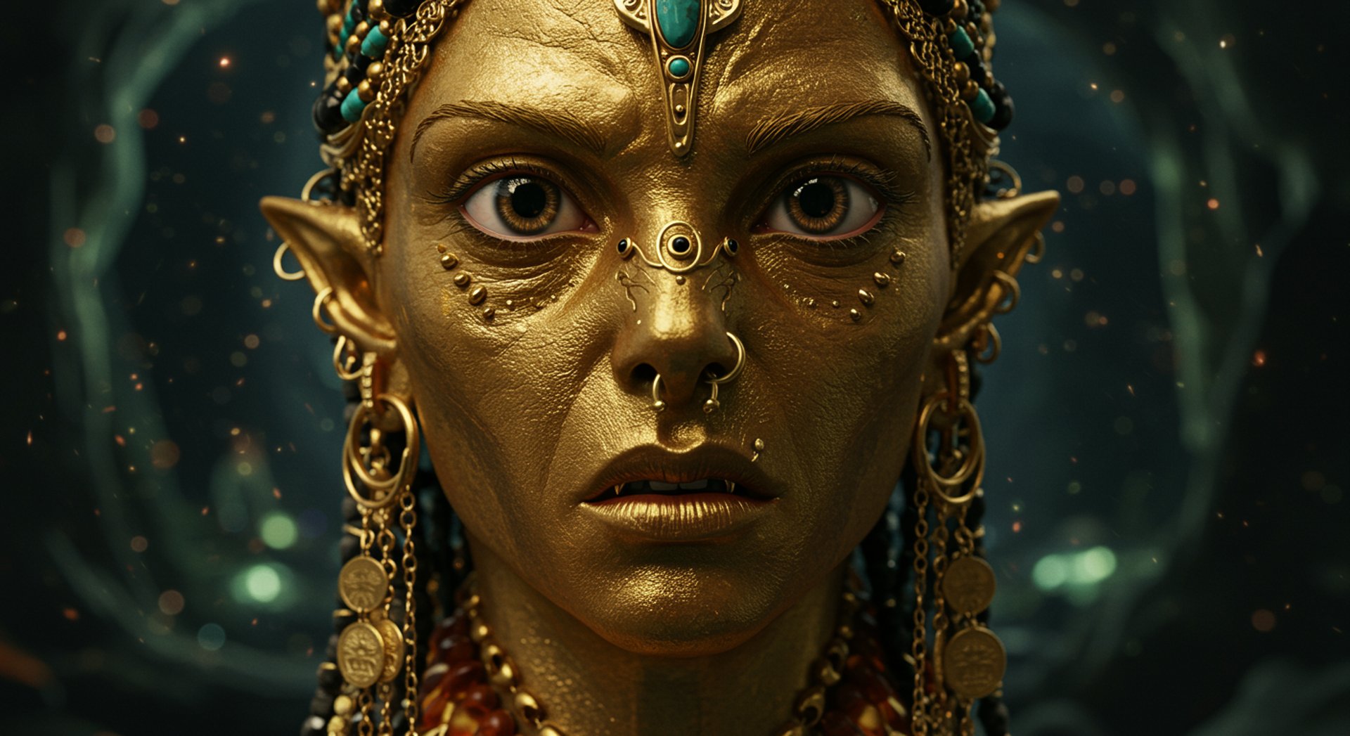 an abstract photo of a curved building with a blue sky in the background