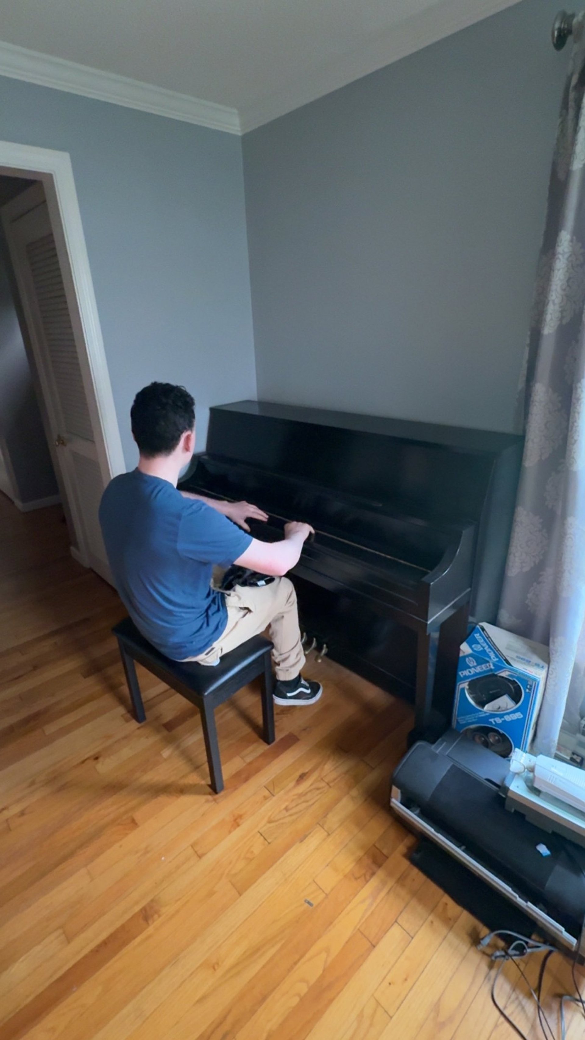 Junk removal truck loaded during Montague cleanout project