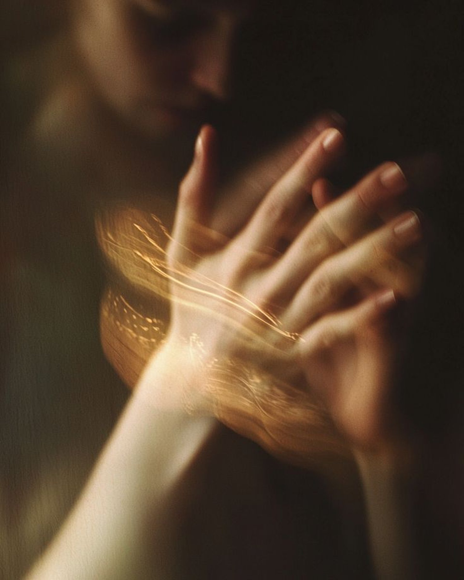an abstract photo of a curved building with a blue sky in the background