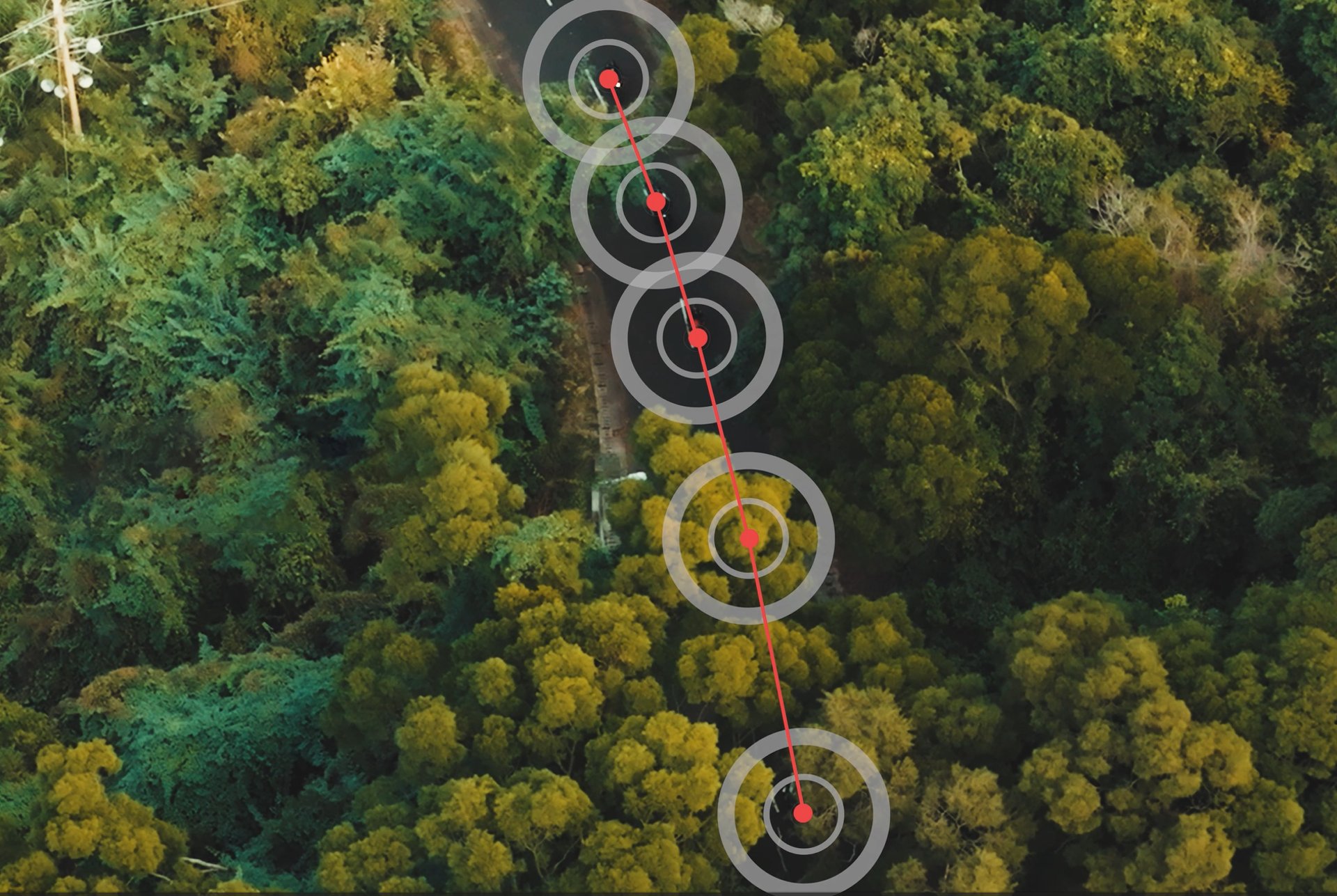 person in black helmet and blue jacket