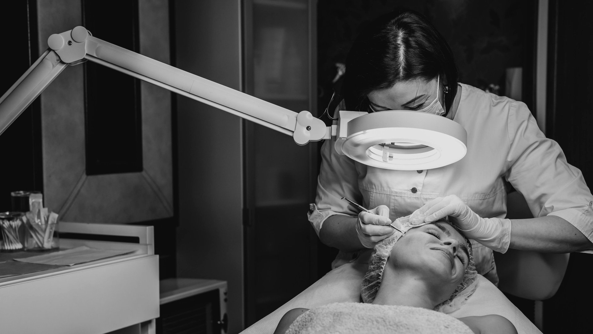 woman wearing medical mask
