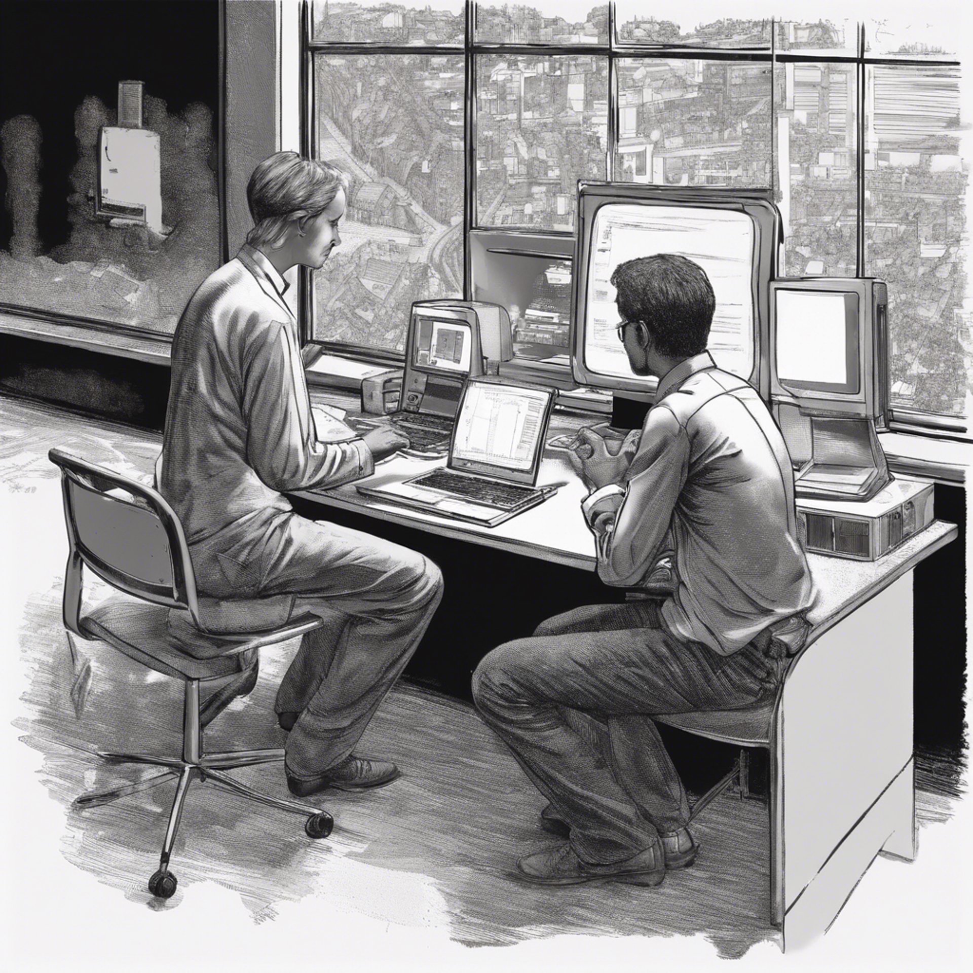 gray computer monitor