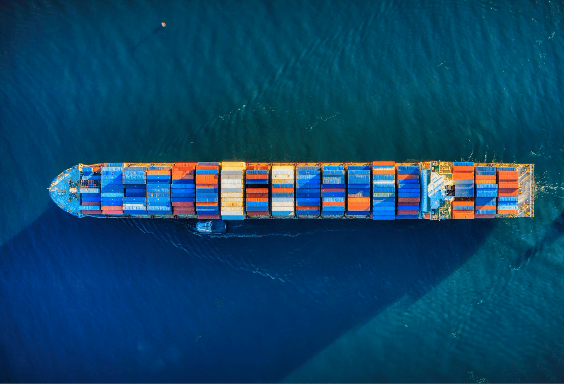 aerial view of boat on water