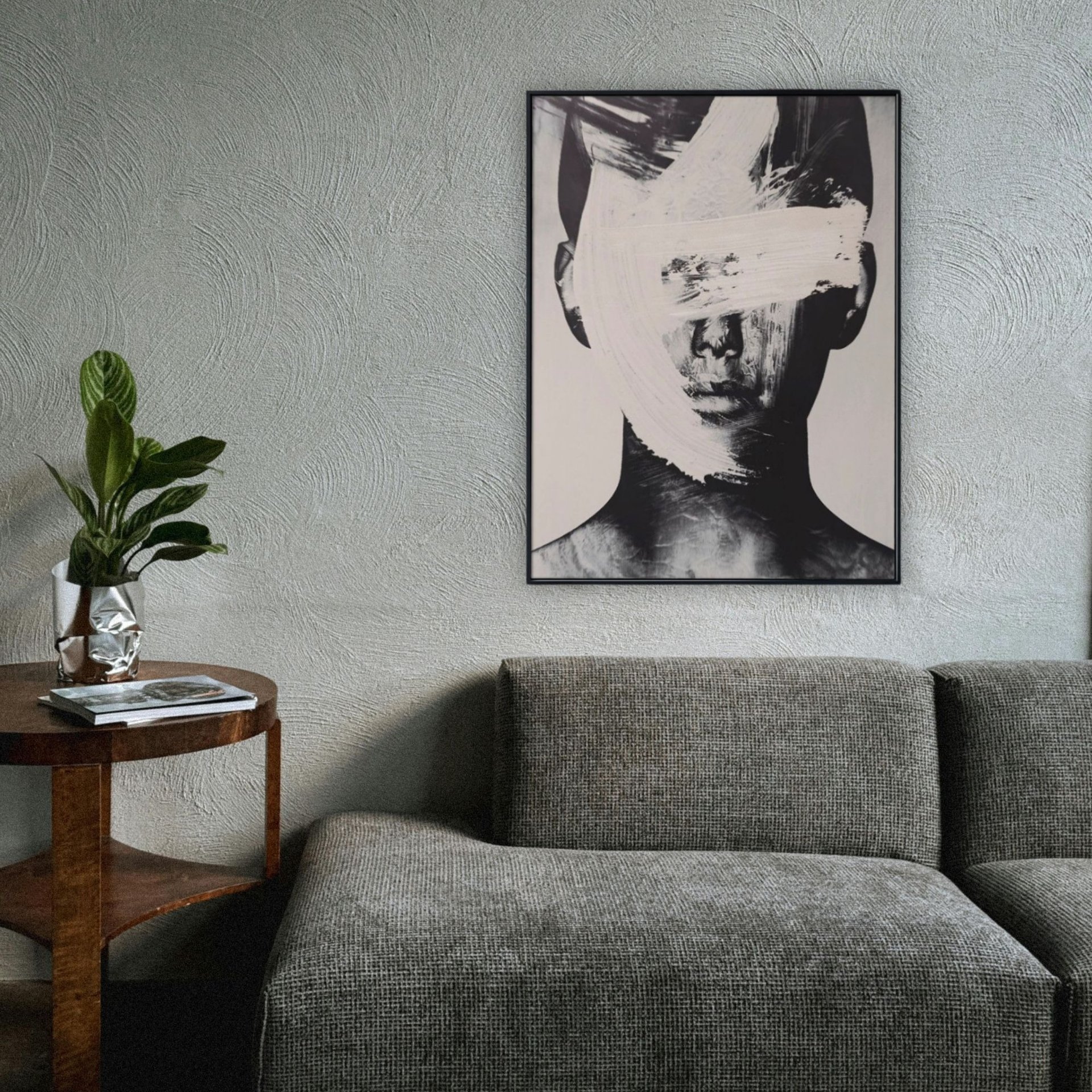 War is Over sign on wall inside room