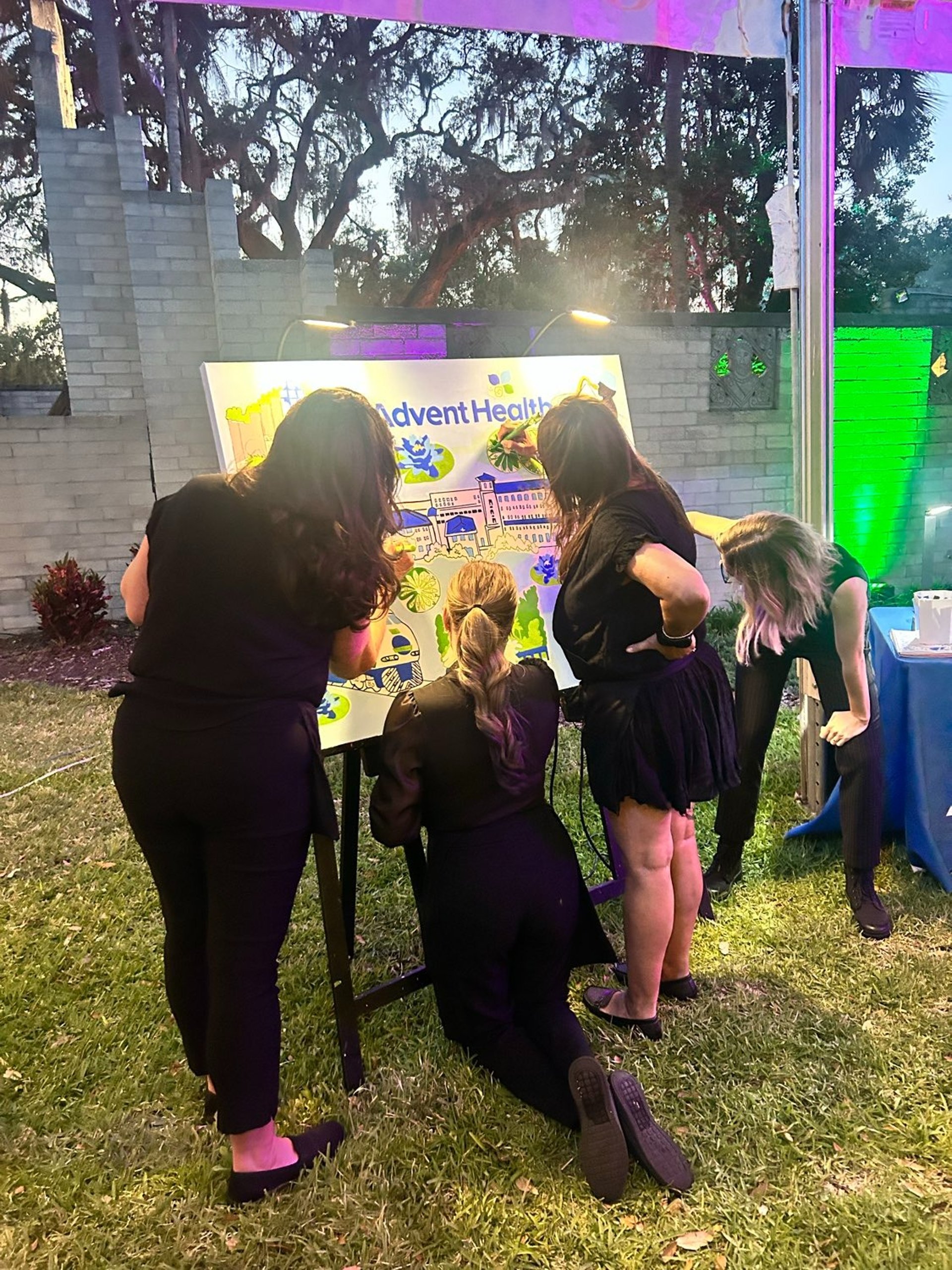 an abstract photo of a curved building with a blue sky in the background