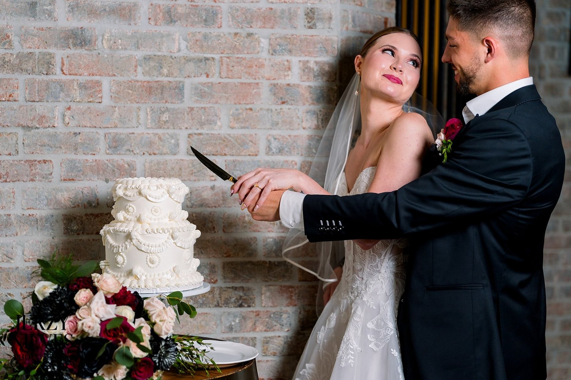 two women enjoying confetti
