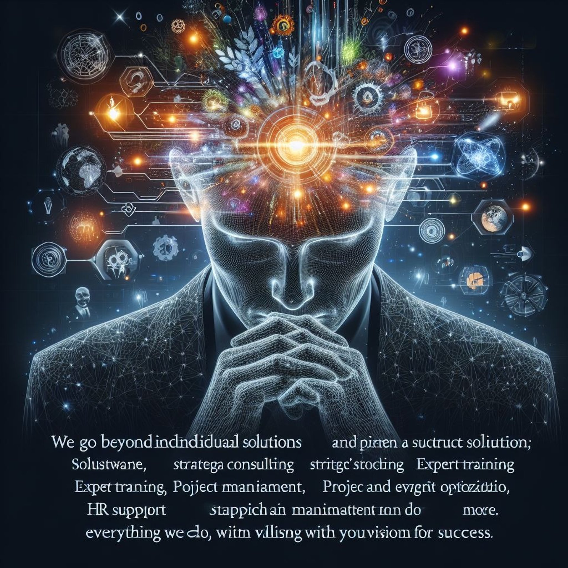 a man with a brain map of his mind