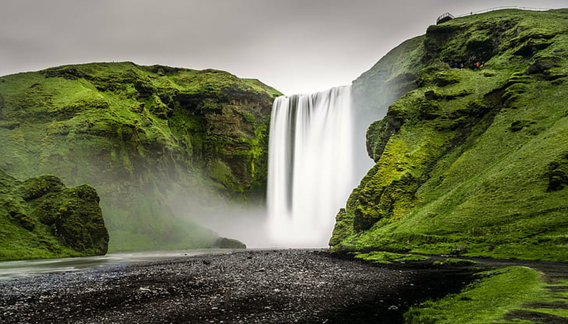 water falls in the forest