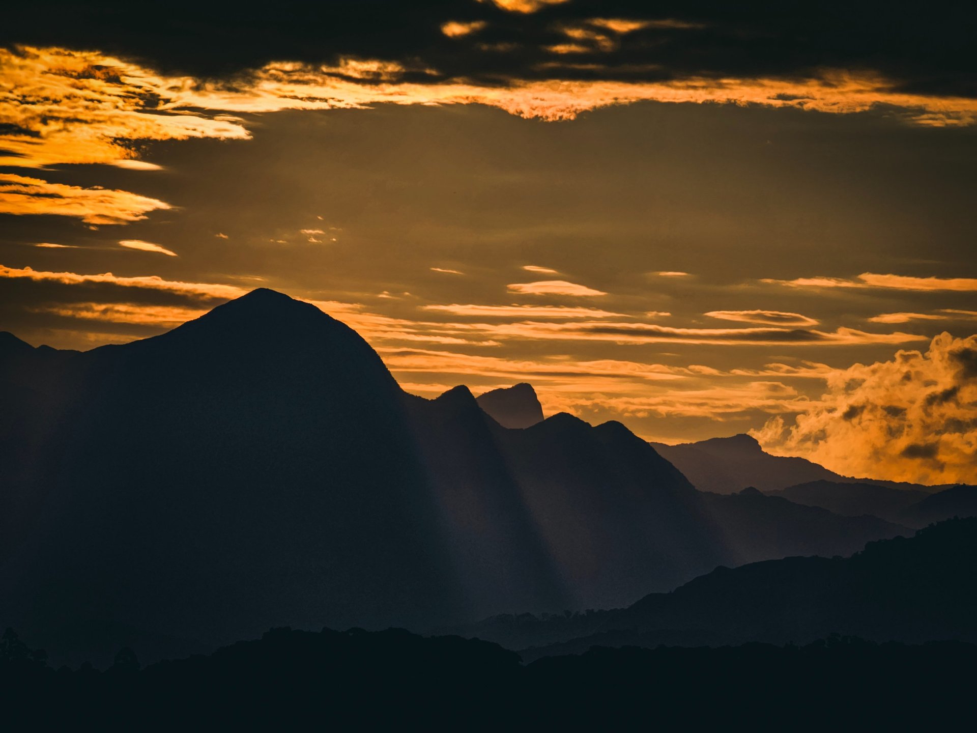 clouds during golden hour