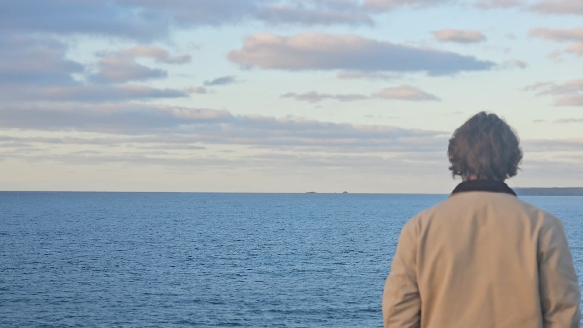 Footprints in the sand of a beach